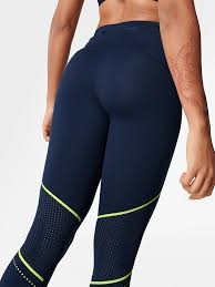 Sweaty Betty Fosforlu Şerit Detaylı Cepli Spor Taytı