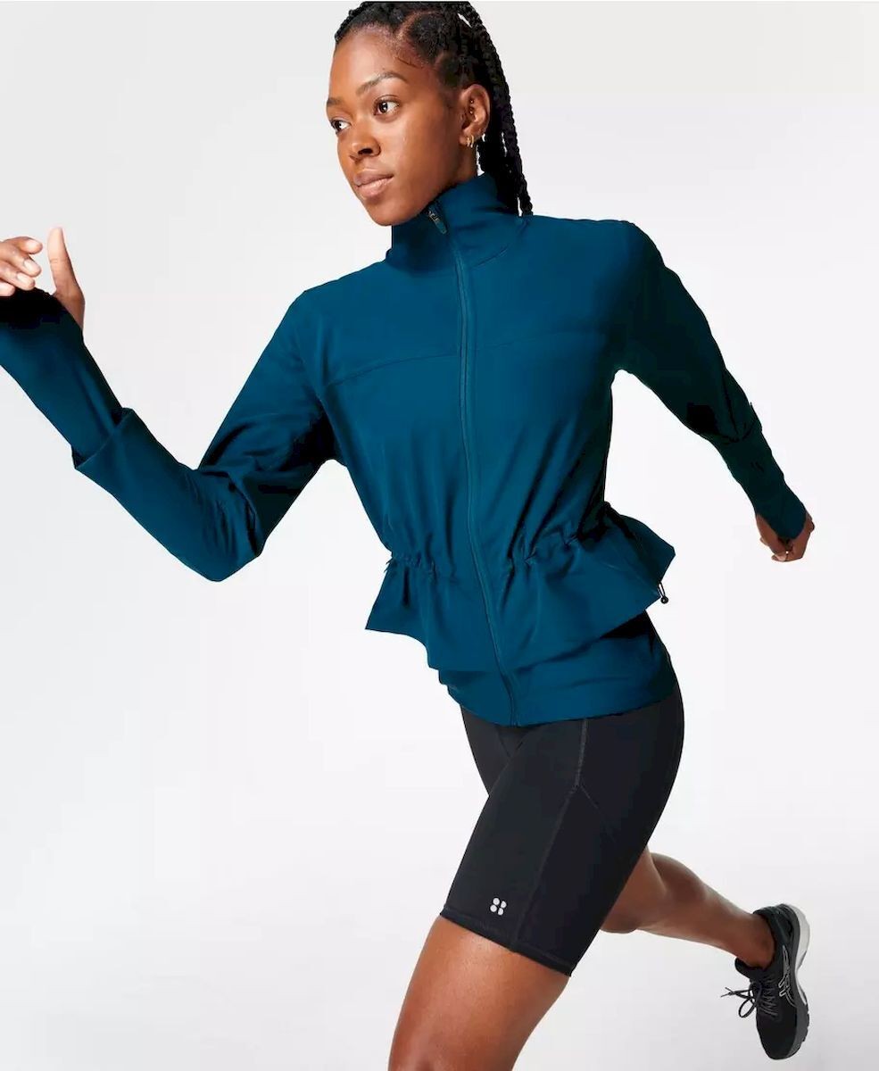 Sweaty Betty Petrol Yeşili Yağmurluk