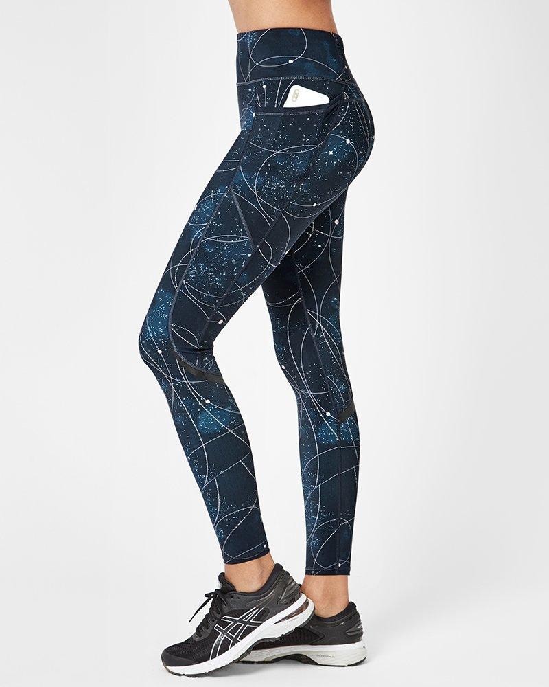 Sweaty Betty  Lacivert Desenli Cepli Spor Taytı