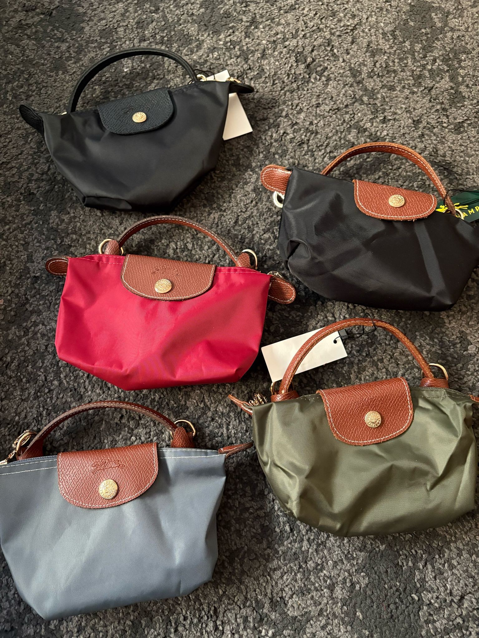 Siyah Mini Long Champ Çanta