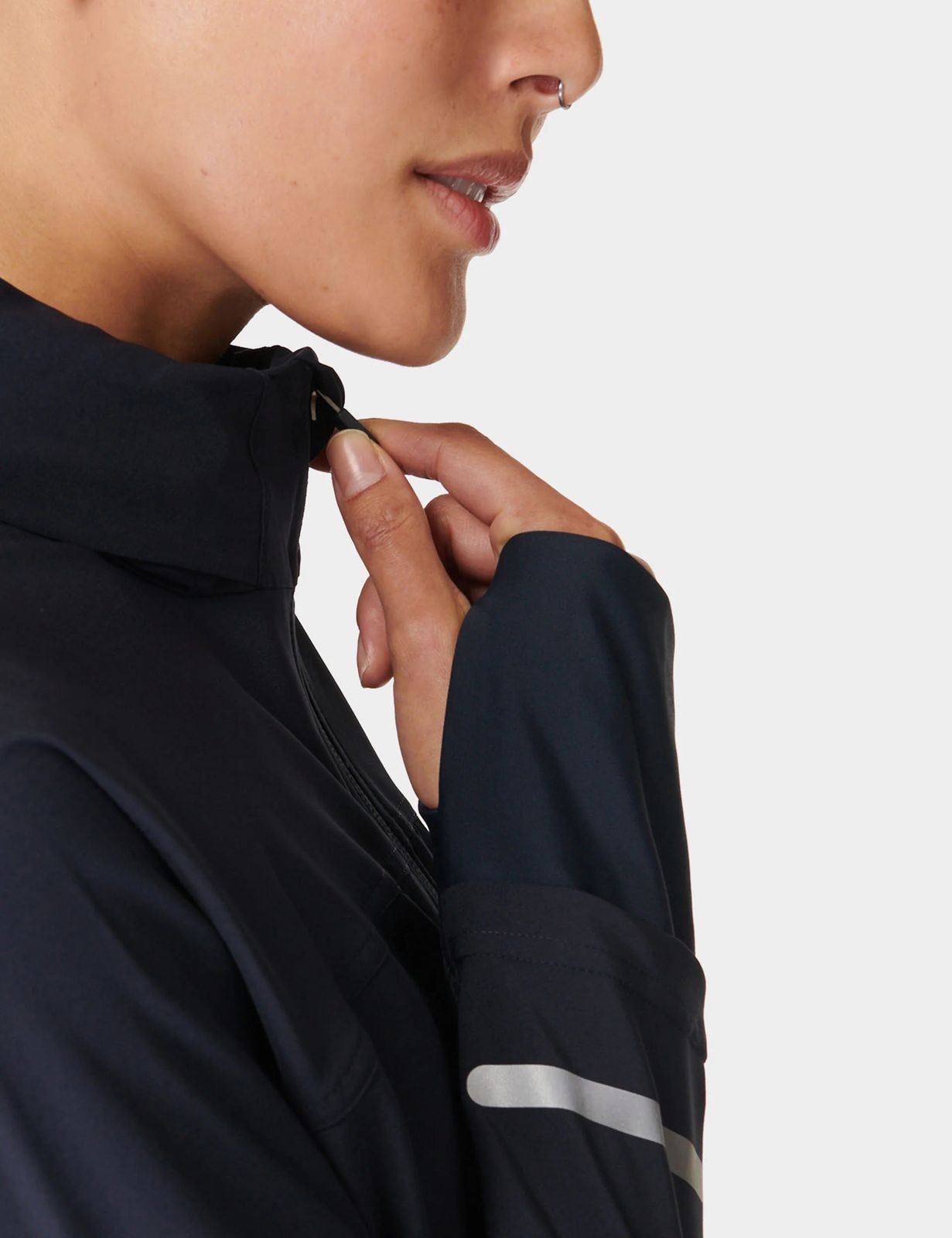 Sweaty Betty Lacivert Yağmurluk