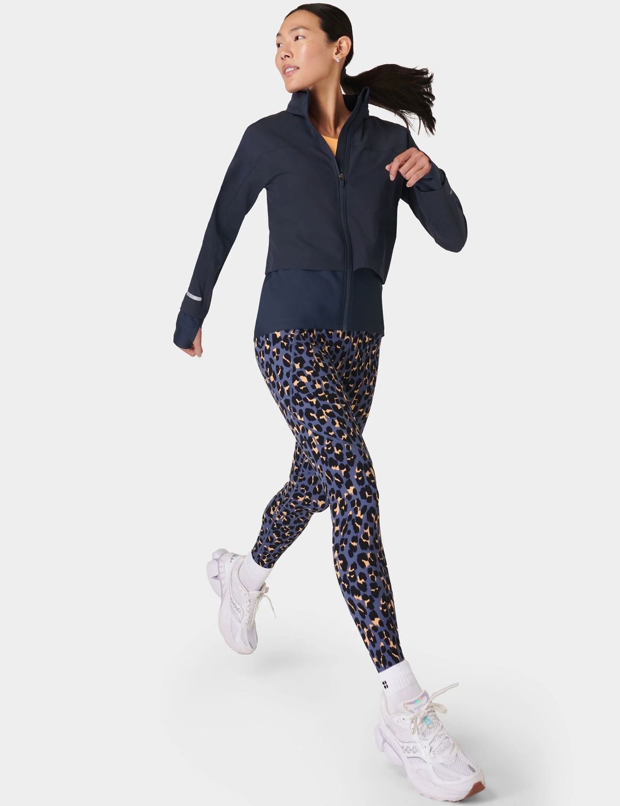 Sweaty Betty Lacivert Yağmurluk
