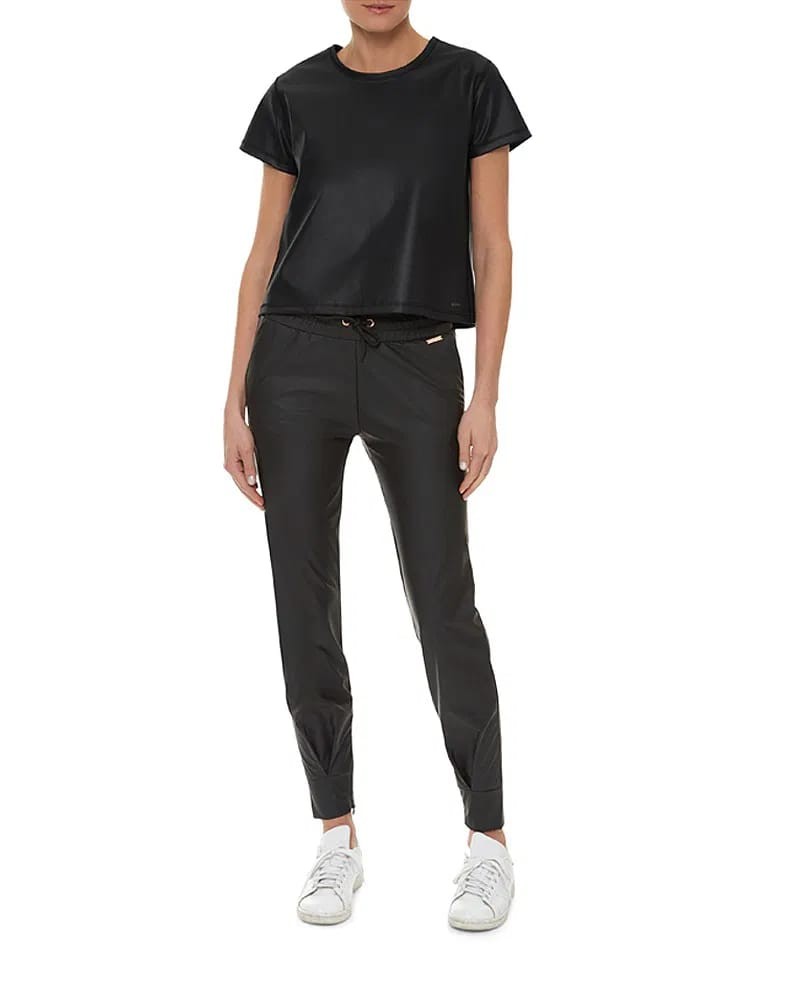 Sweaty Betty Deri Görünümlü Tişört