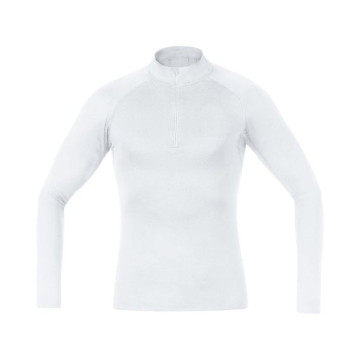 Gore Fermuarlı Unisex Nefes Alan Termal İçlik/ Beyaz