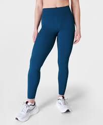 Sweaty Betty Petrol Yeşili Cep ve File Detaylı Spor Taytı