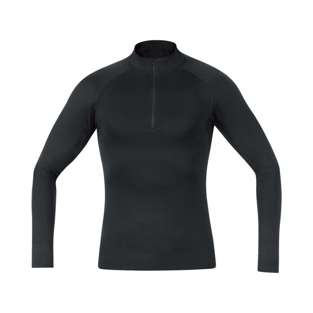 Gore  Fermuarlı Unisex Nefes Alan Termal İçlik/ Siyah