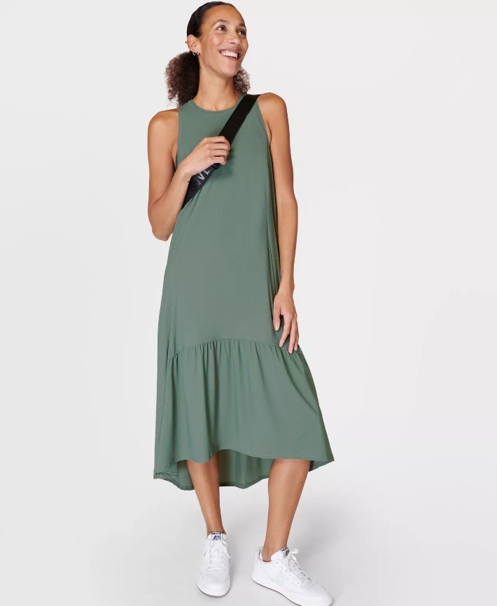 Sweaty Betty Yeşil Explorer Midi Elbise