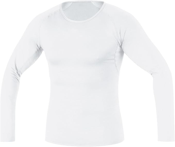 Gore Yuvarlak Yaka  Unisex Nefes Alan Termal İçlik/ Beyaz