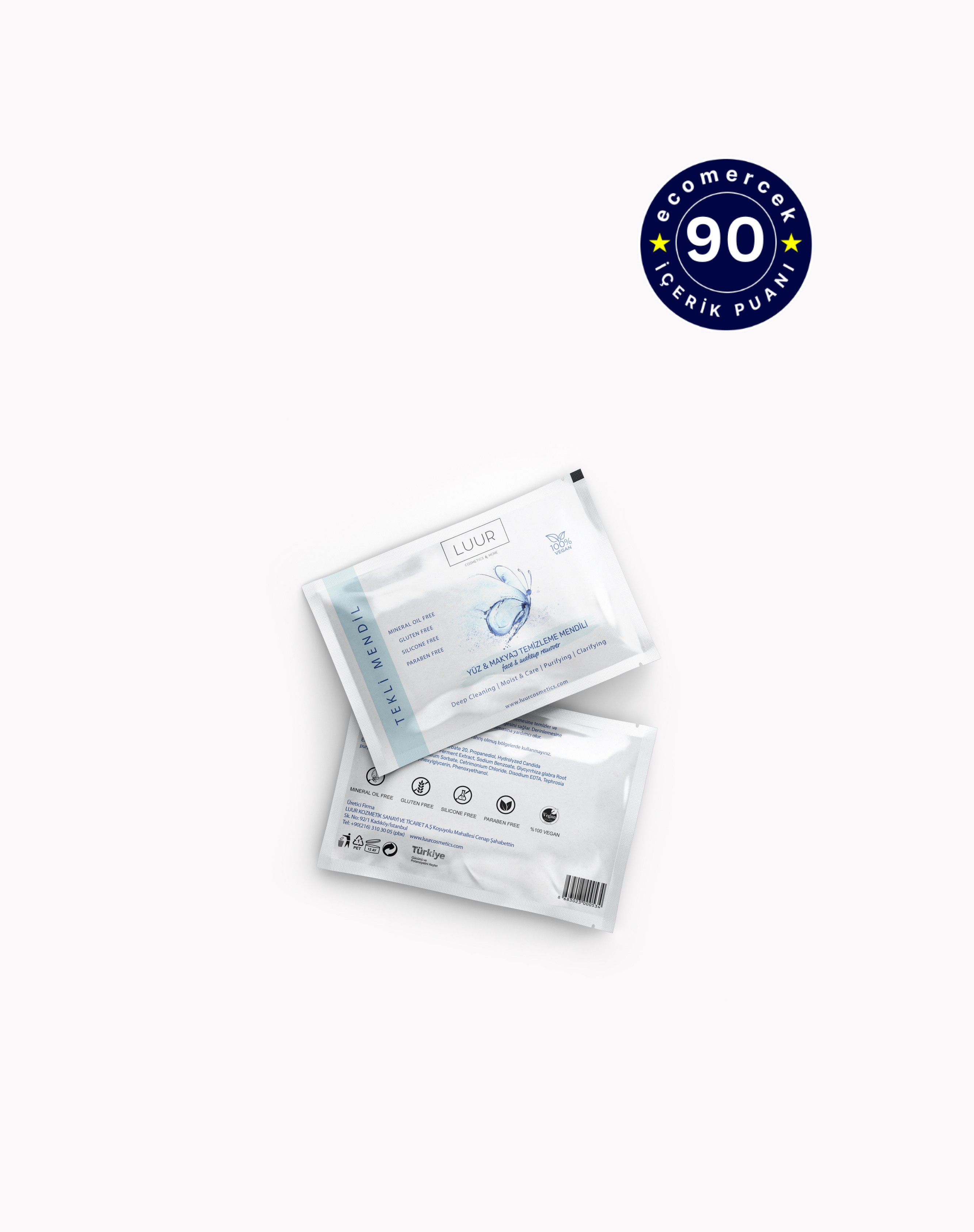 50-Pieces Face & Make Up Remover Wipes