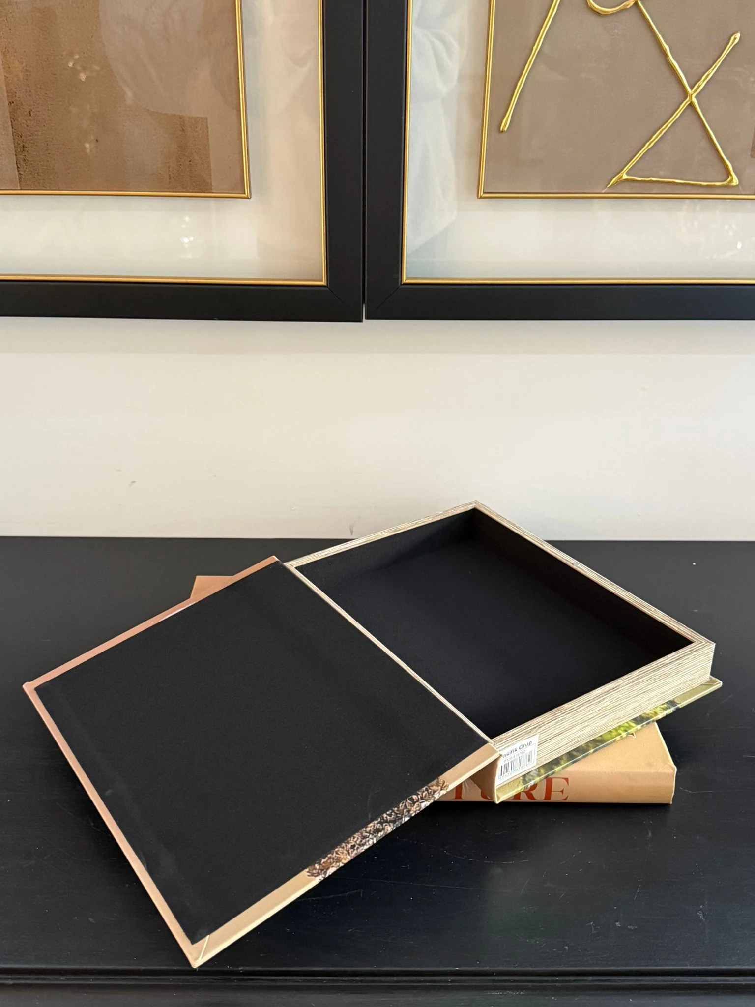 Deri Kaplı Kitap Kutu Living Woods 2li 