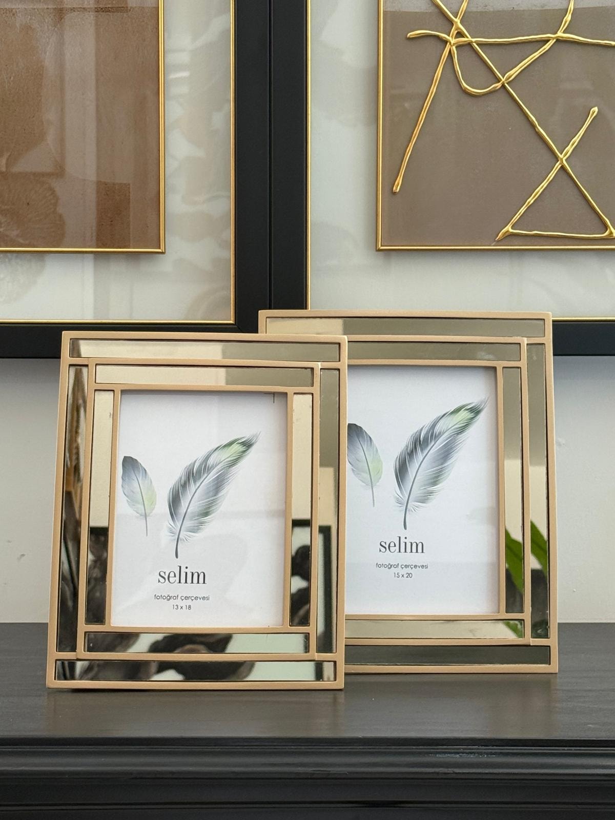 Vizon Aynalı Lary Fotoğraf Çerçevesi 