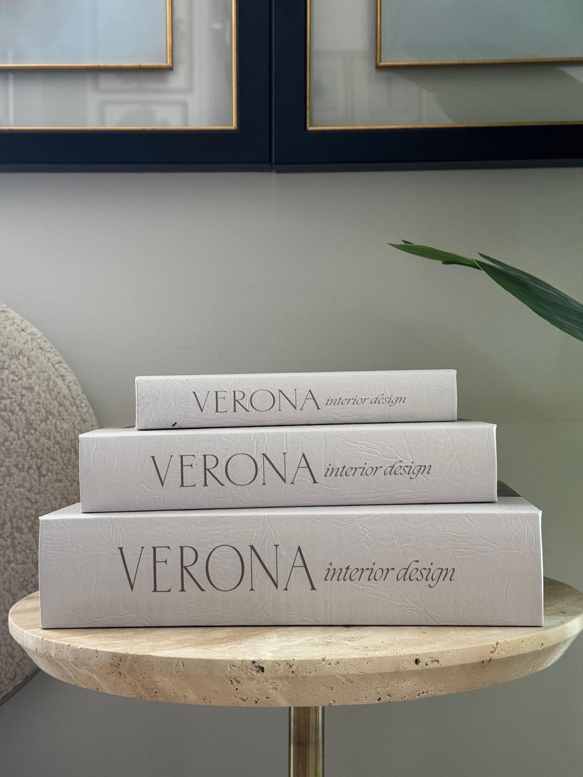 Kitap Kutu Verona İçi Ahşap Dışı Deri 3lü