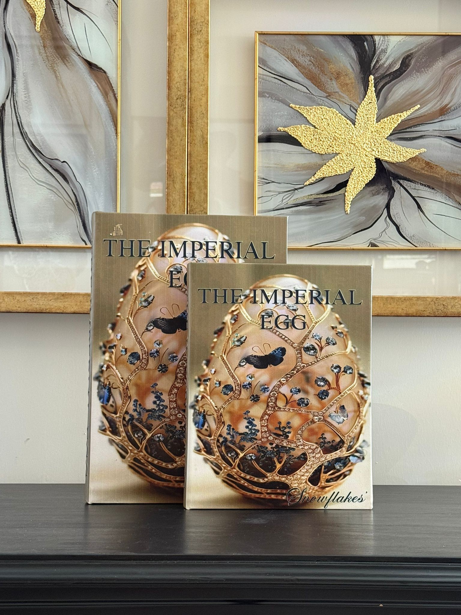 Kitap Kutu Deri Kaplı The İmperial Egg 2li 