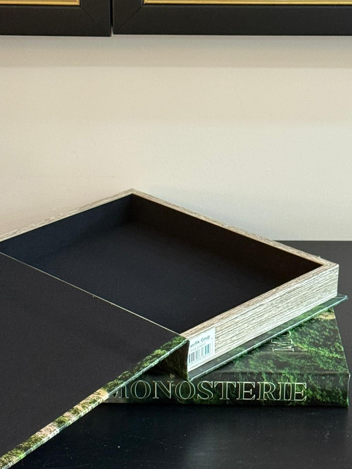 Deri Kaplı Kitap Kutu 2li  Sümela 