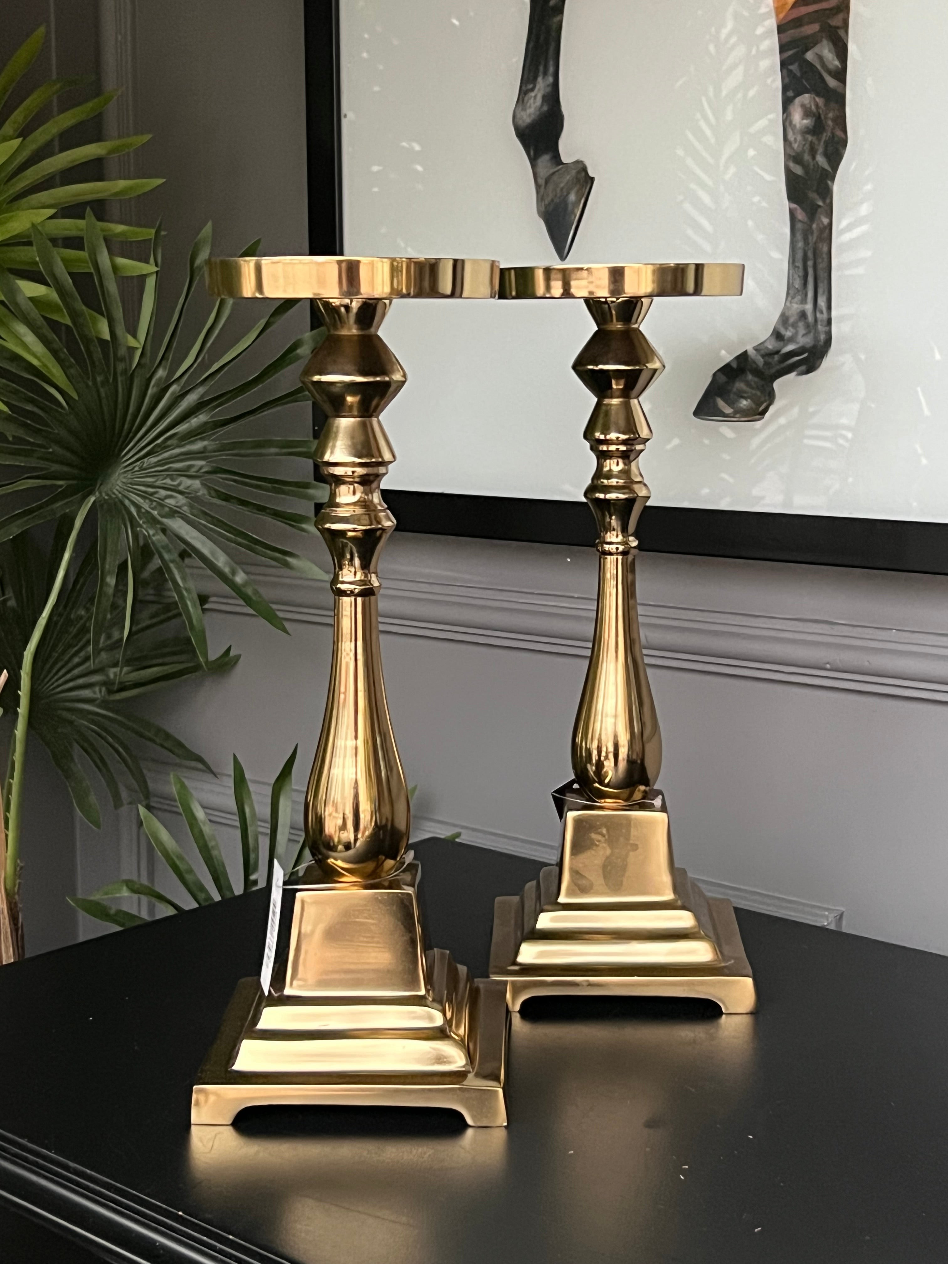 Döküm Lux Şamdan 39 cm 2 li