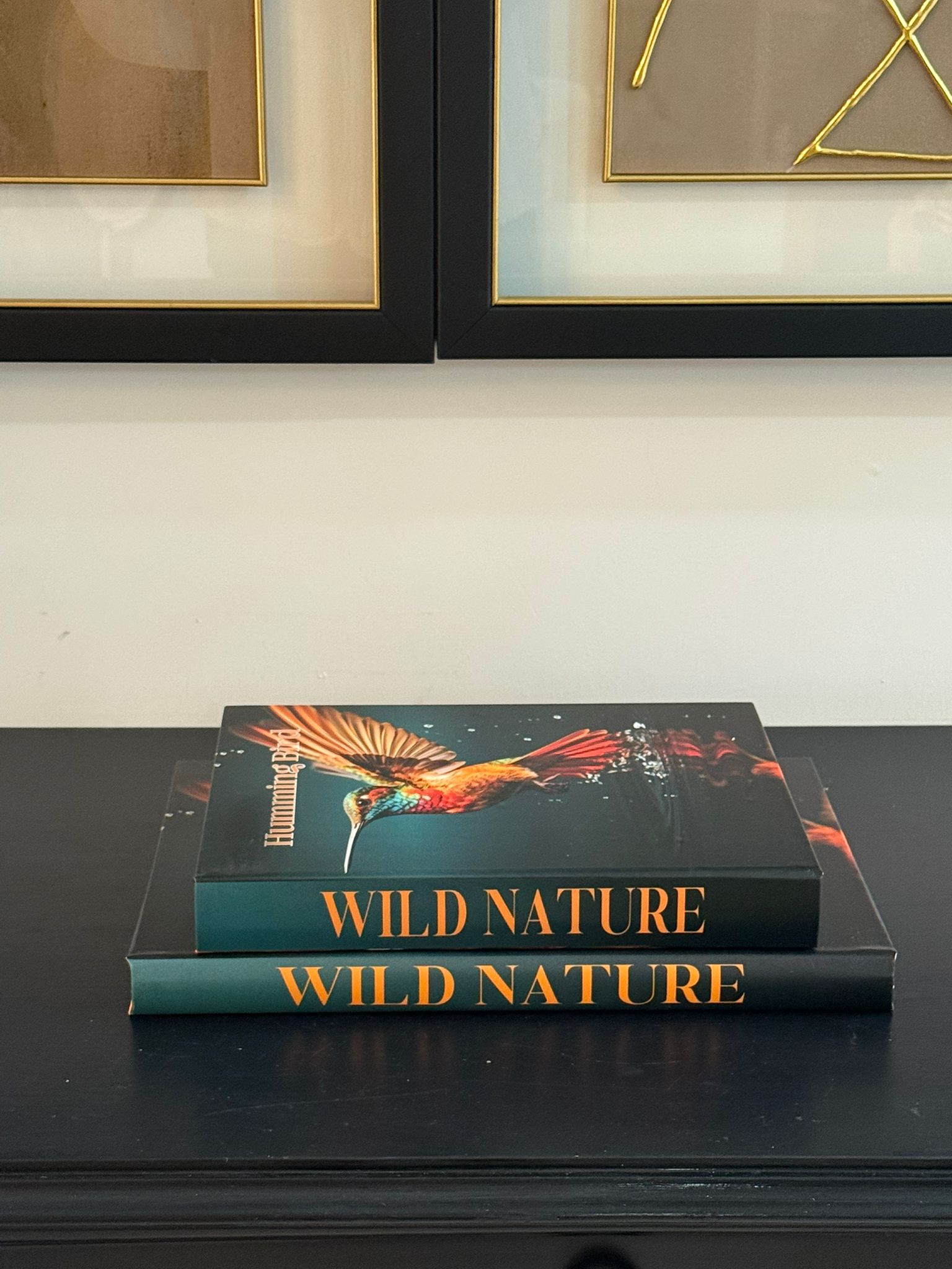 Deri Kaplı Kitap Kutu Humming Bird 2li 