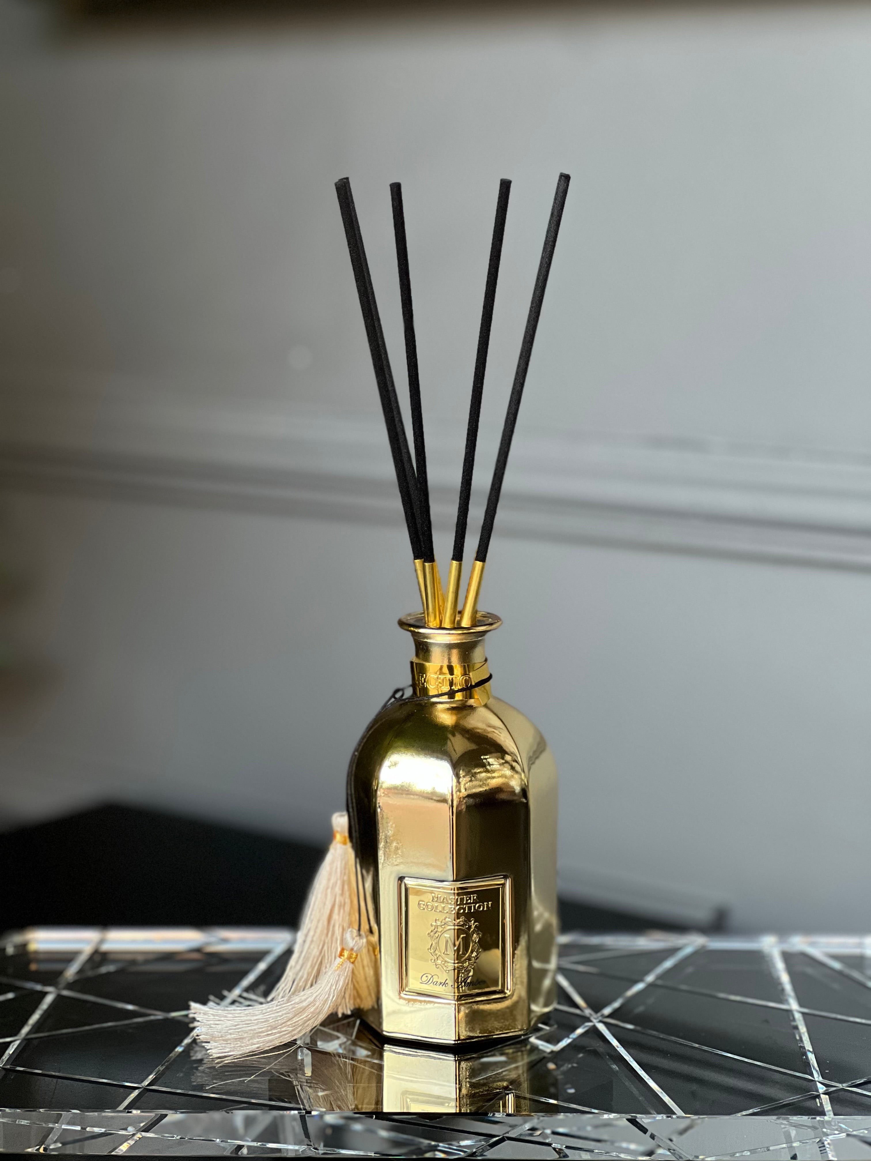 Çubuklu Silindir Difüzör Gold Renk 120 ml