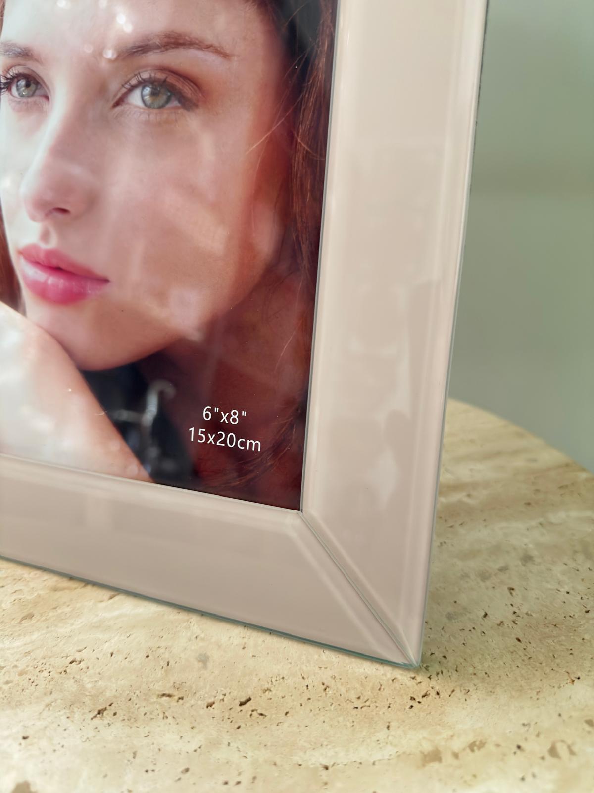 İthal Cam Çerçeve Krem 6*8inç