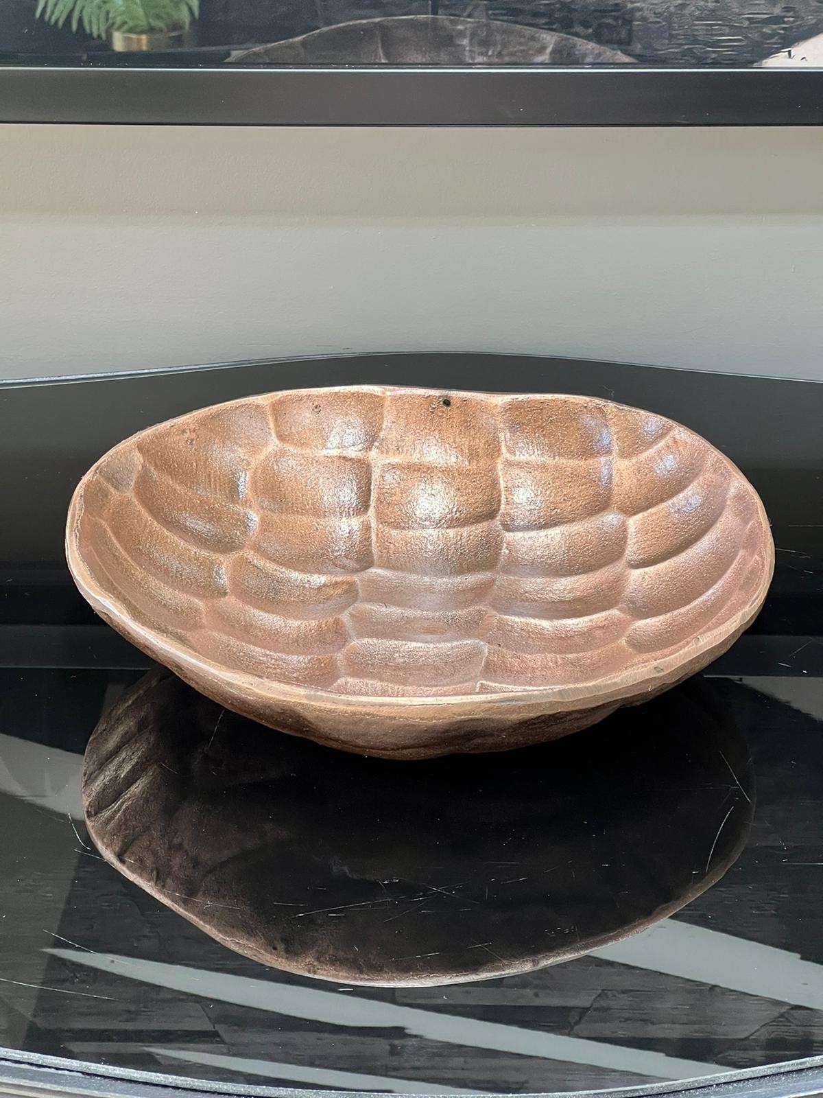 29cm Yuvarlak Döküm Tabak RoseBakır Rengi