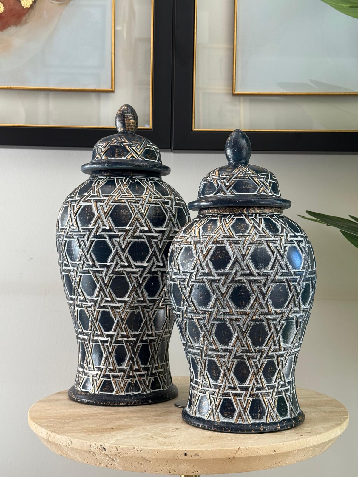 Eskitme Desenli Küp 2li 