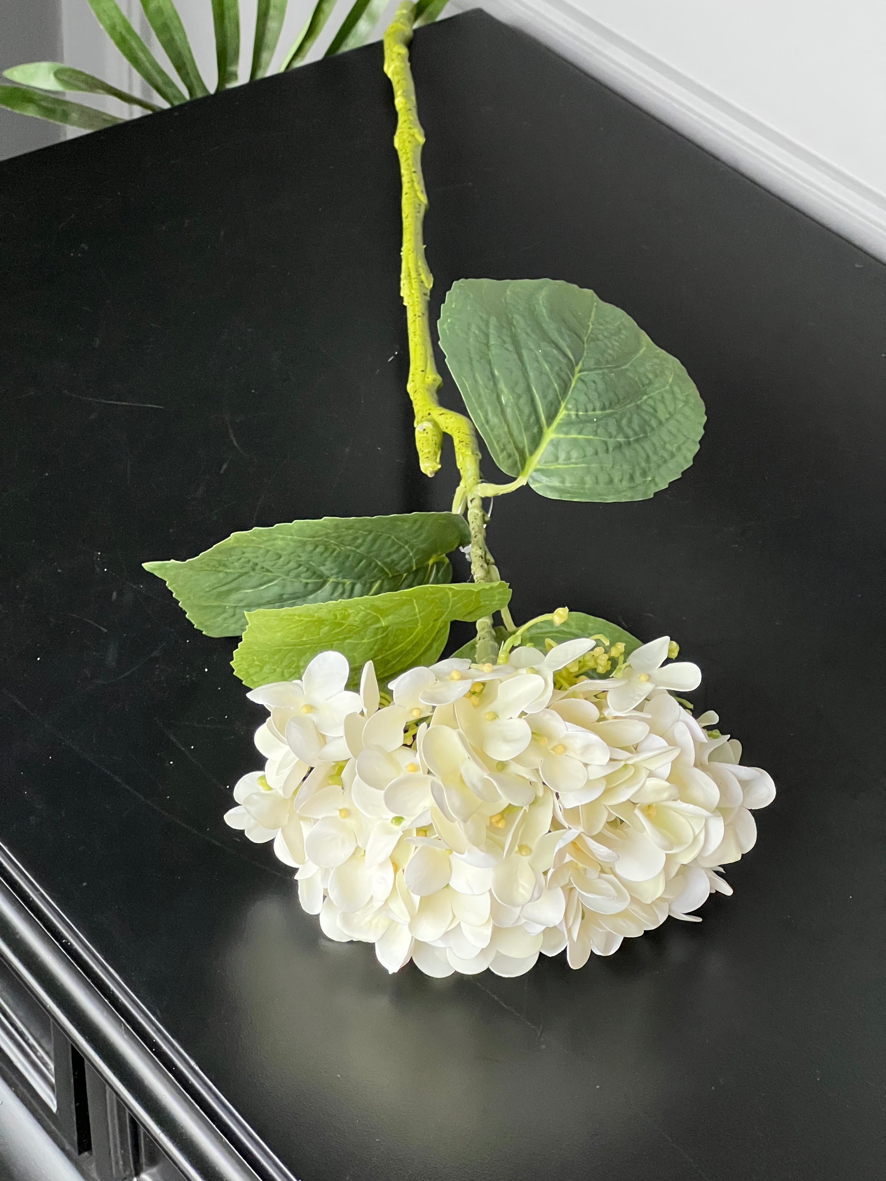 Islak Ortanca Kırık Beyaz Dal 50 cm