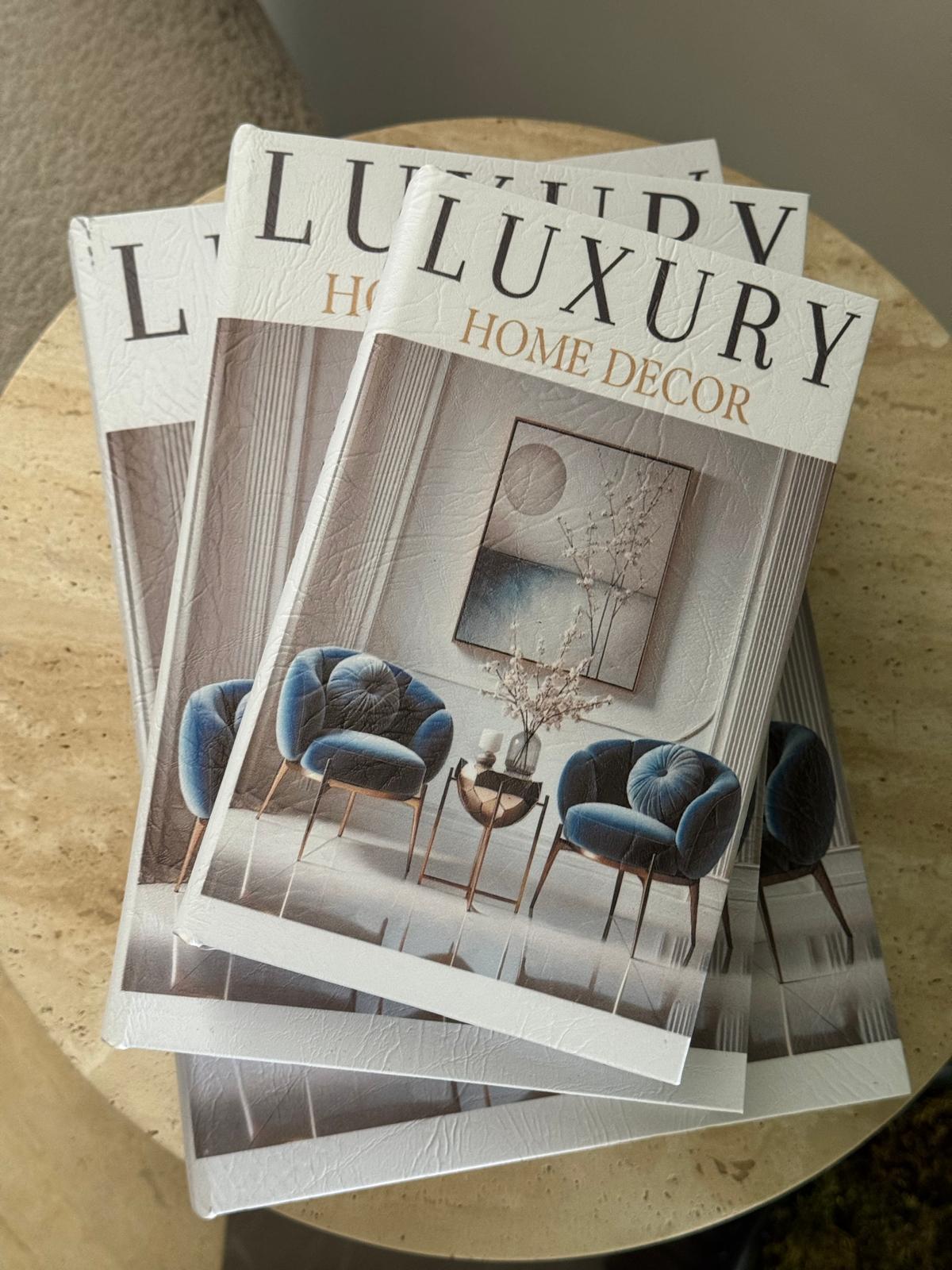 Kitap Kutu Luxury İçi Ahşap Dışı Deri 3lü