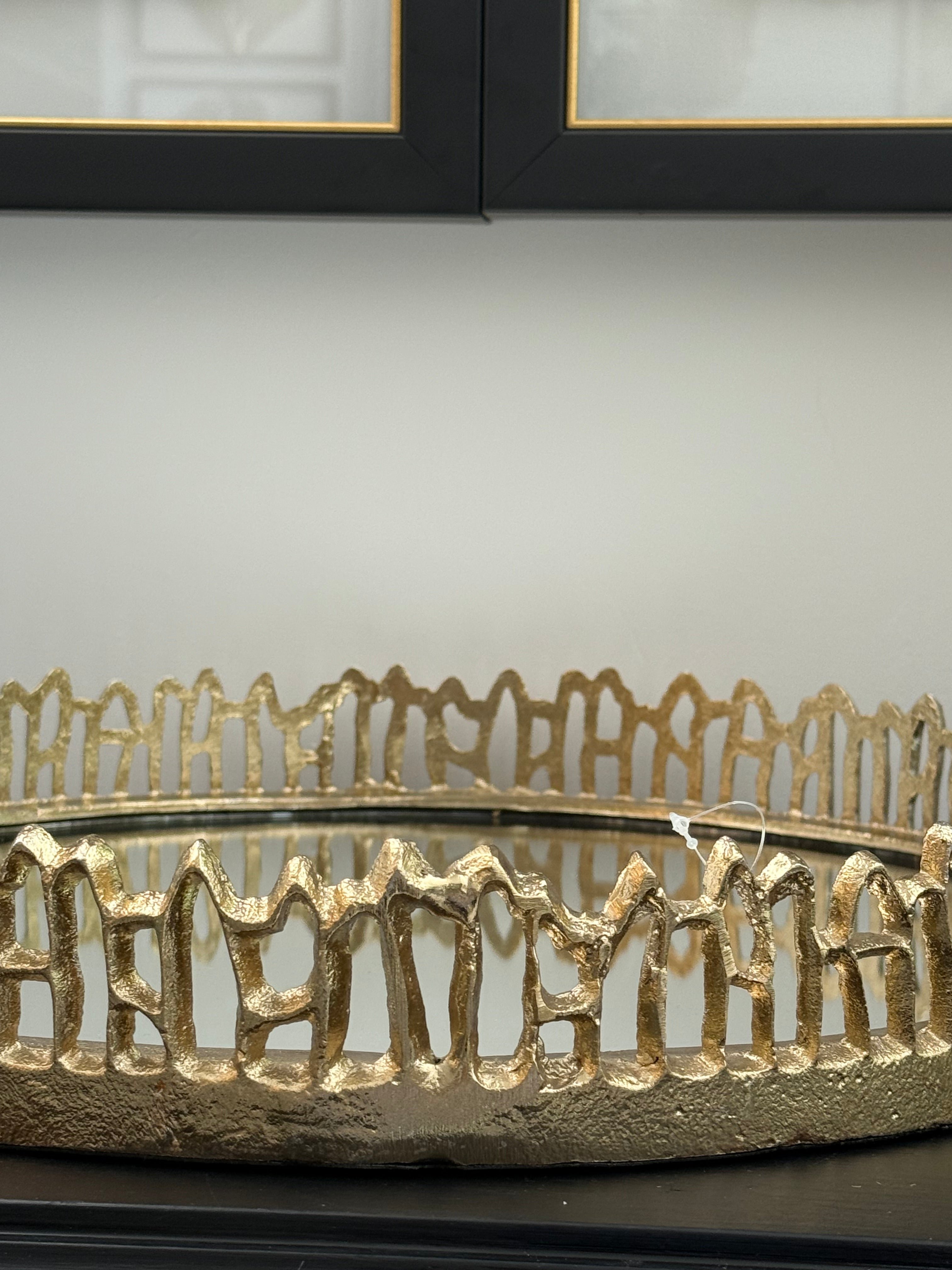 Tepsi Döküm Gold 45 cm