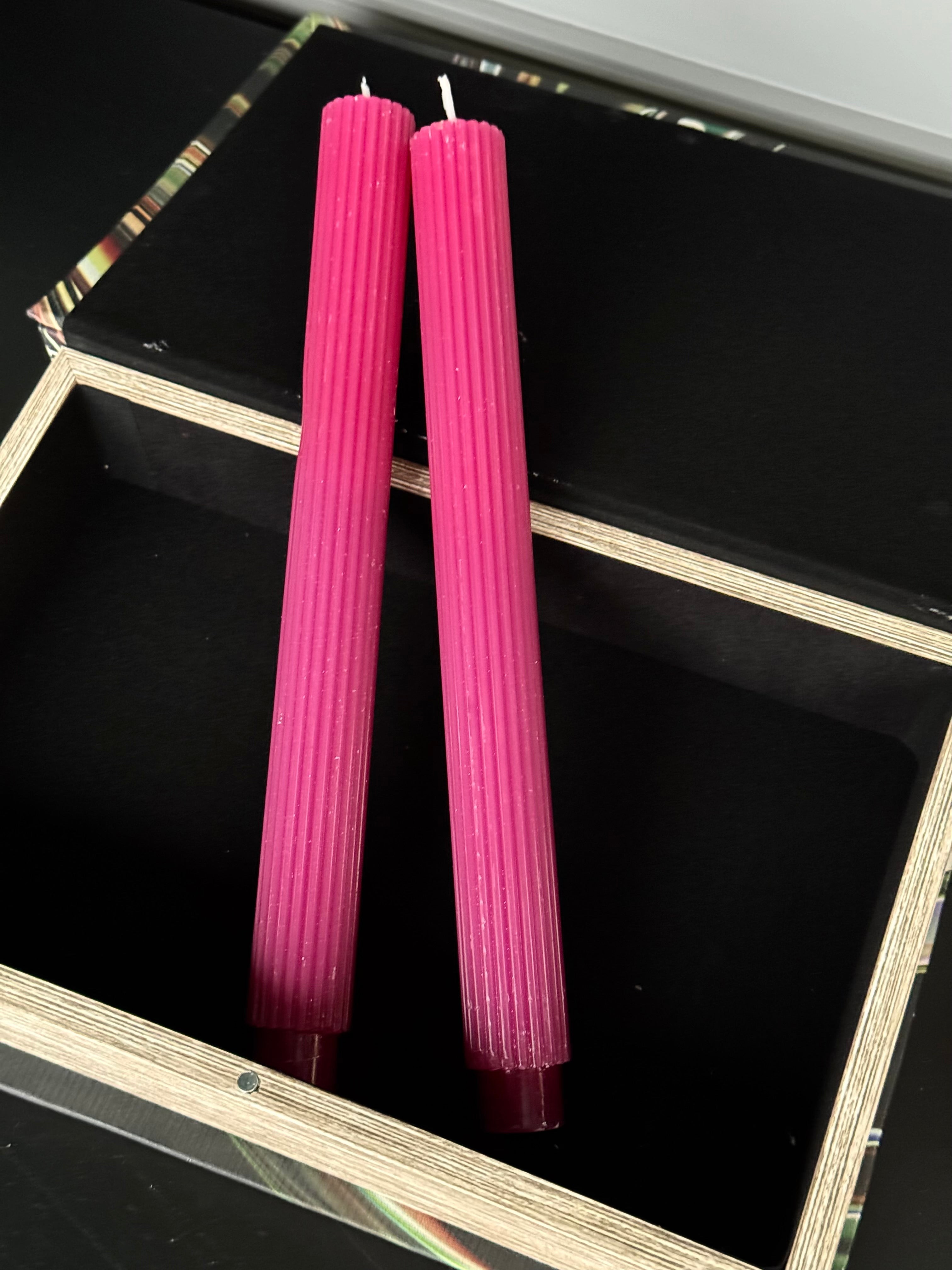 Pembe  Degradeli 2 li Mum 27 cm