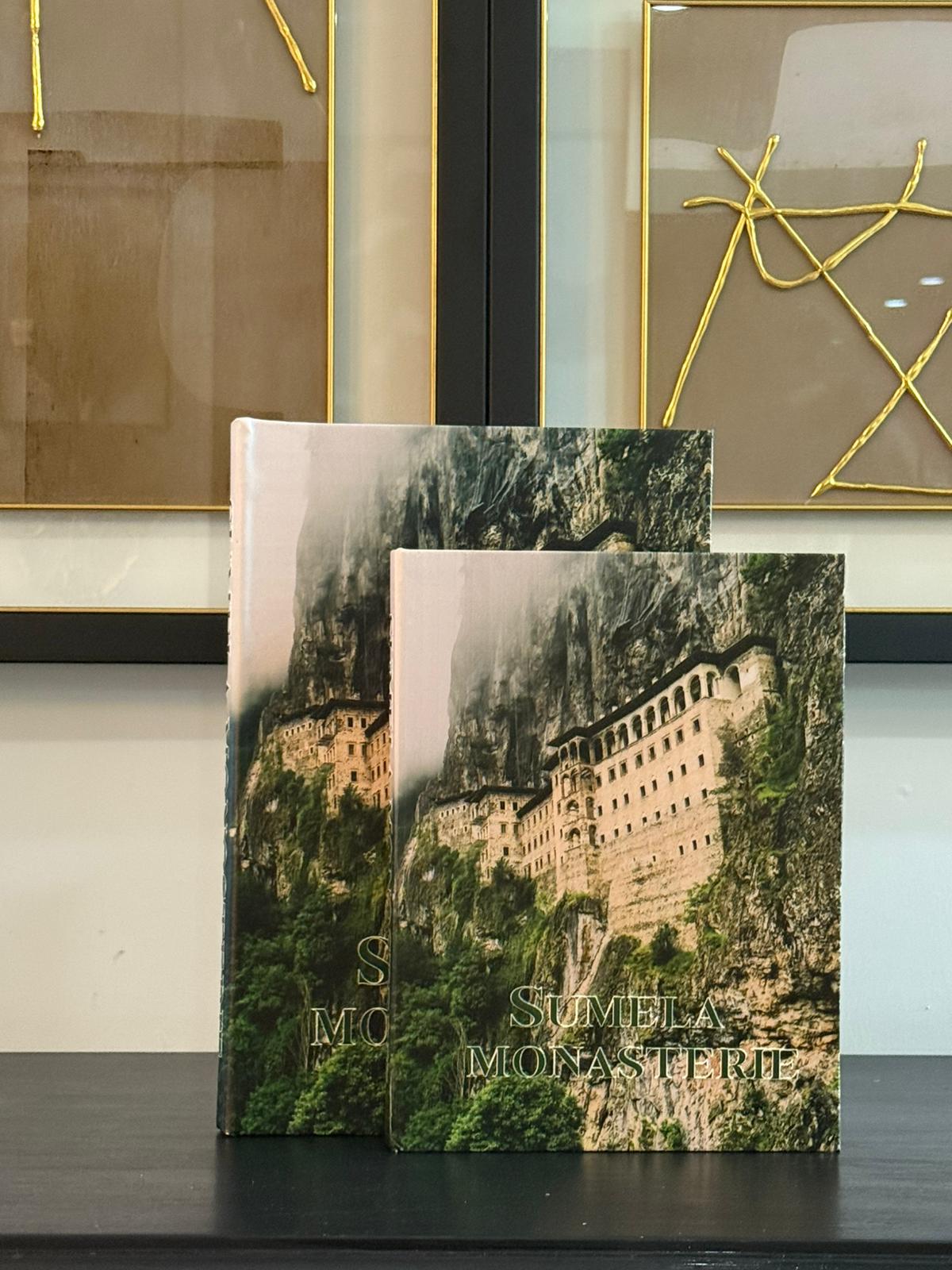 Deri Kaplı Kitap Kutu 2li  Sümela 