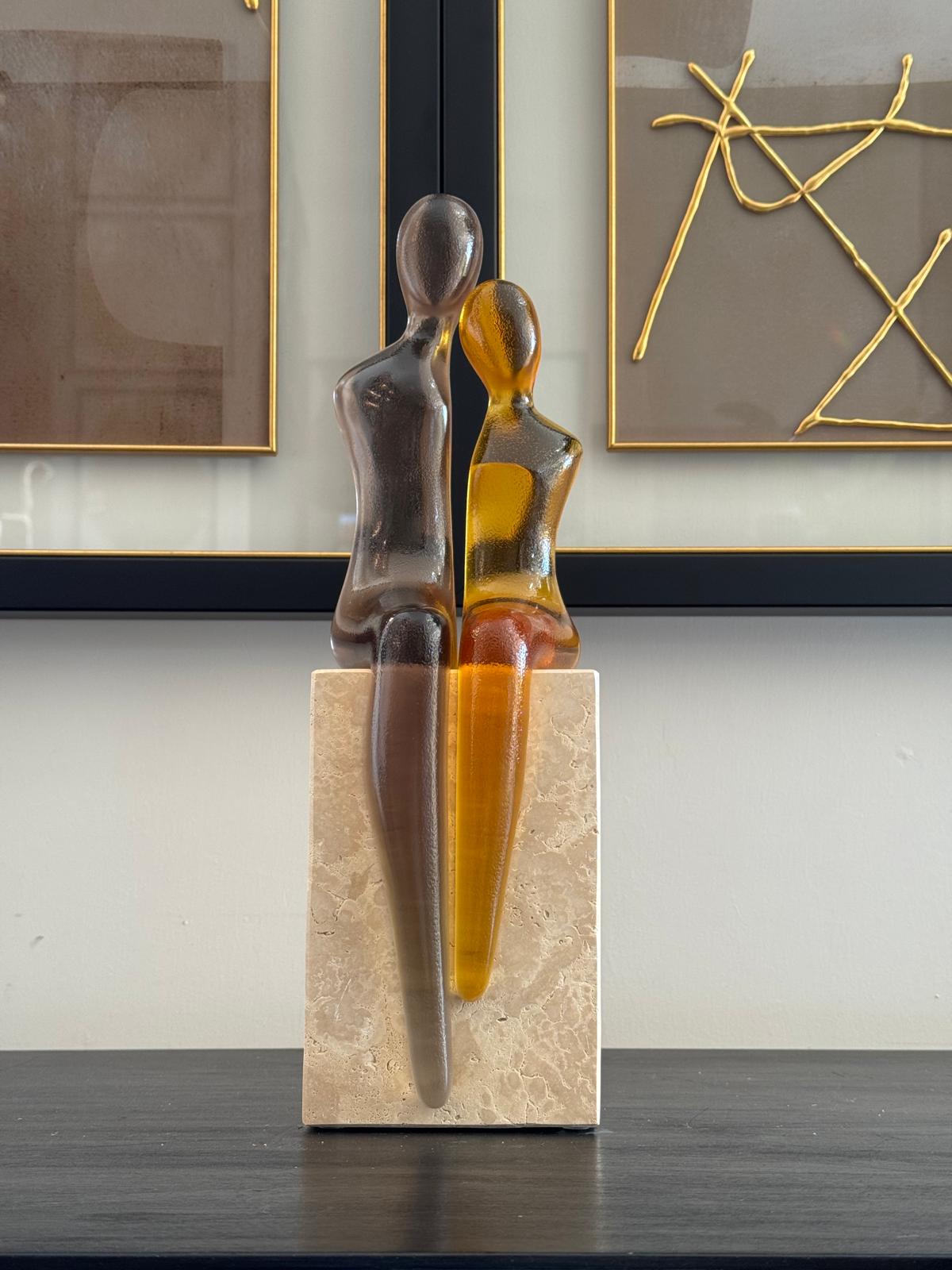 Traverten Kaideli Reçine Love Dekor