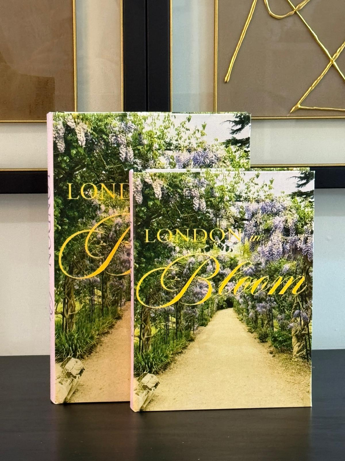 Deri Kaplı Kitap Kutu London Bloom 2li 