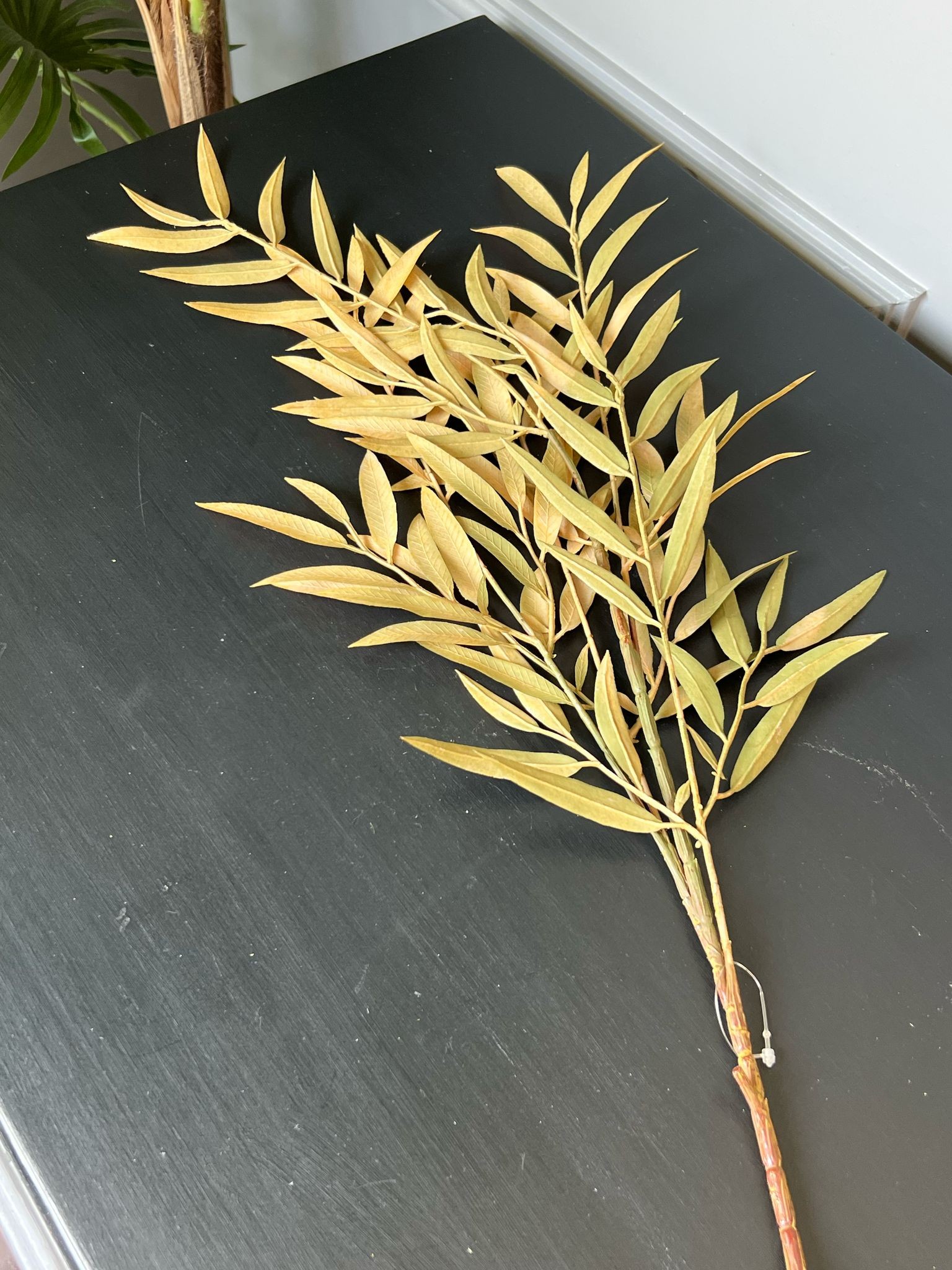 Yapay Yeşil Sarı Zeytin Yaprağı 88cm