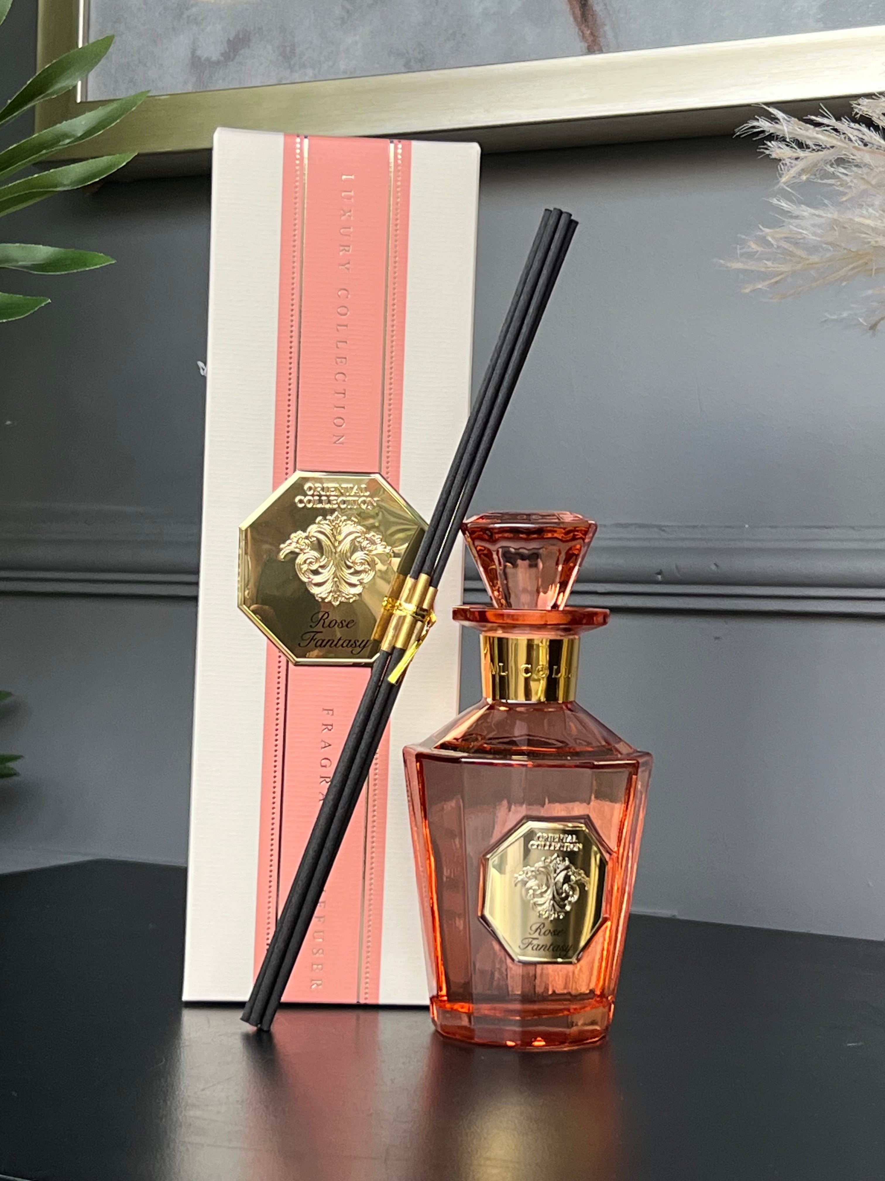 Çubuklu Silindir Difüzör Somon Renk 230 ml