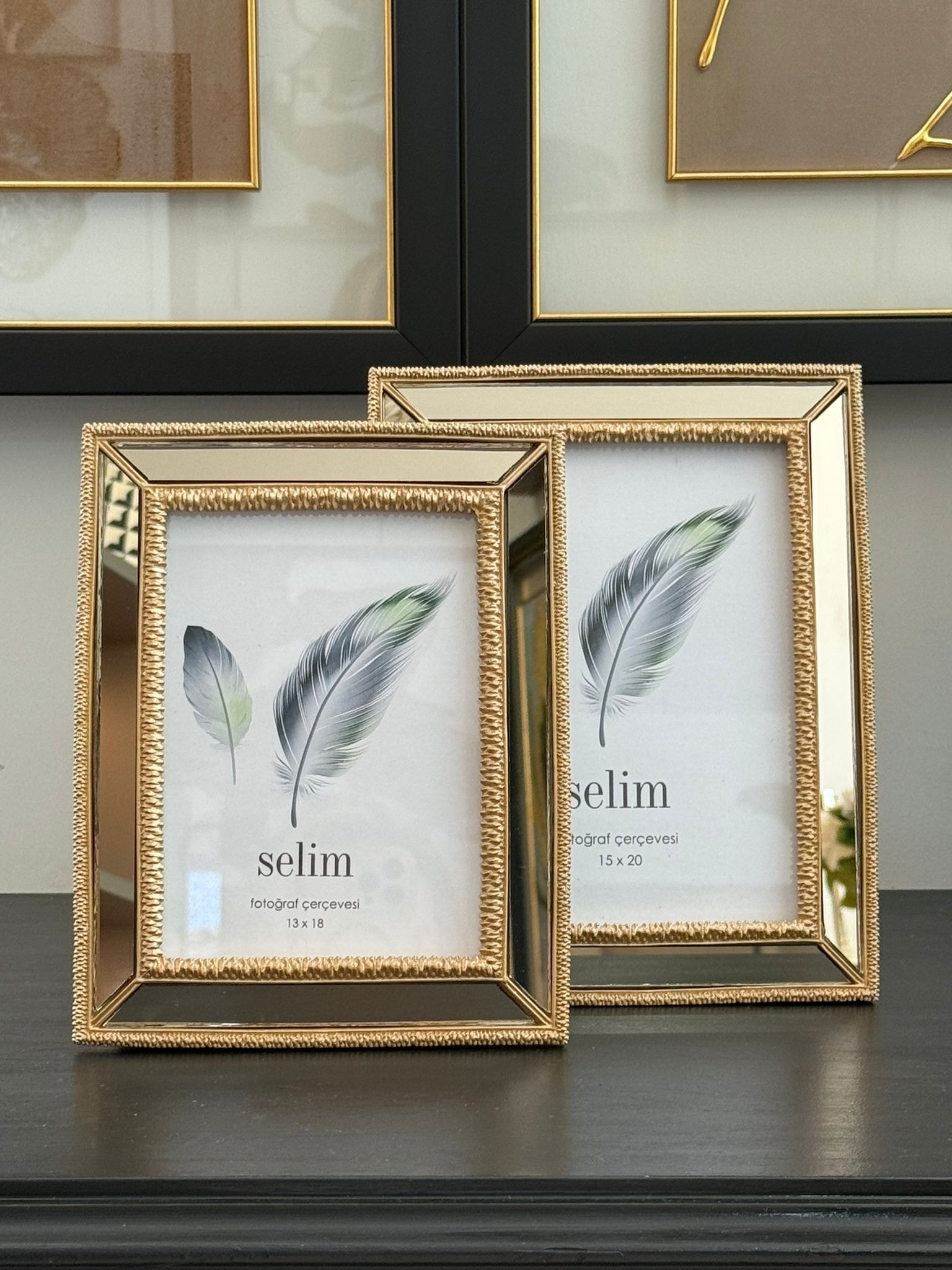 Vizon Aynalı Elsa Fotoğraf Çerçevesi 