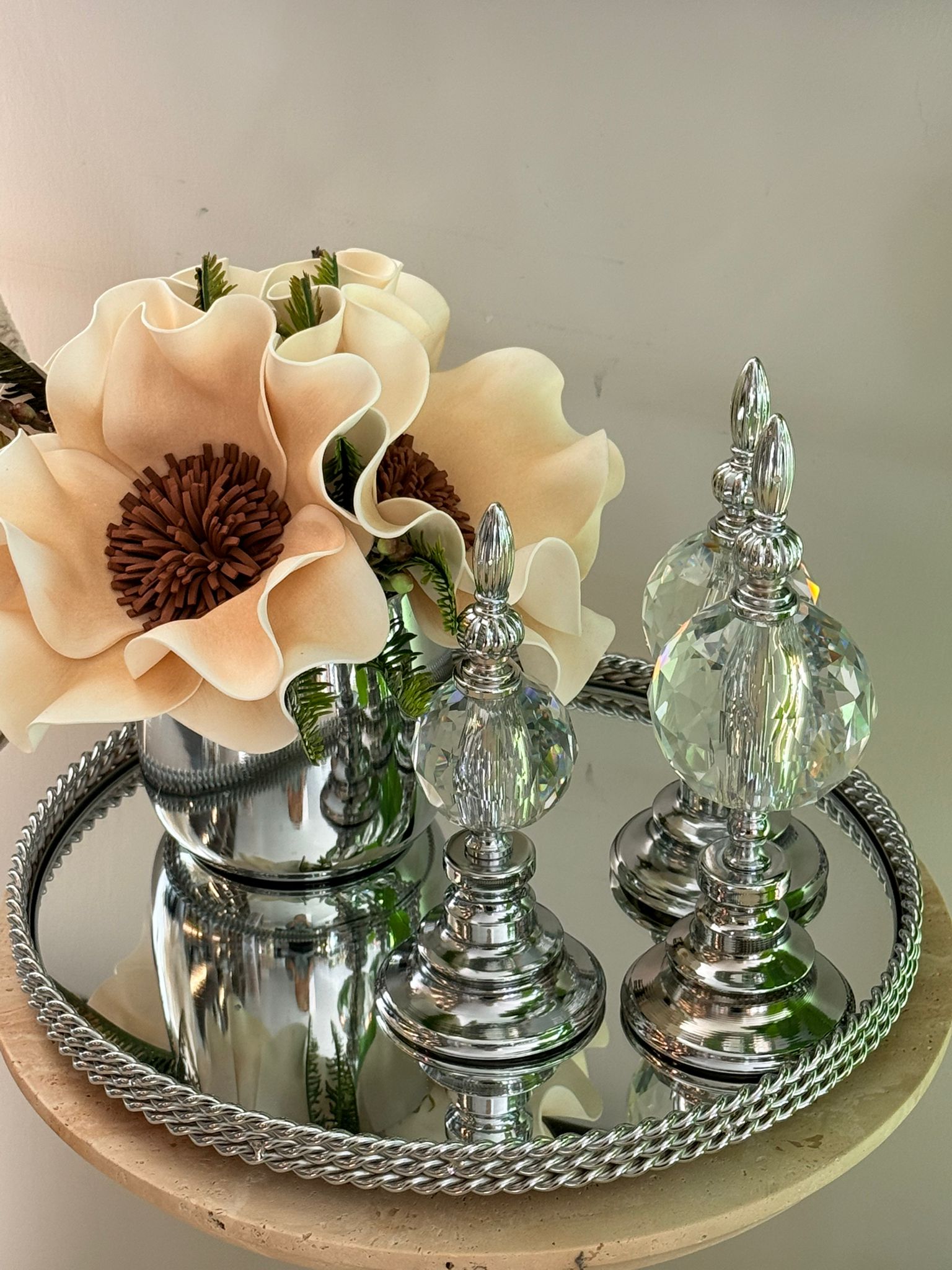 Kampanyalı Gümüş Tepsi Seti 