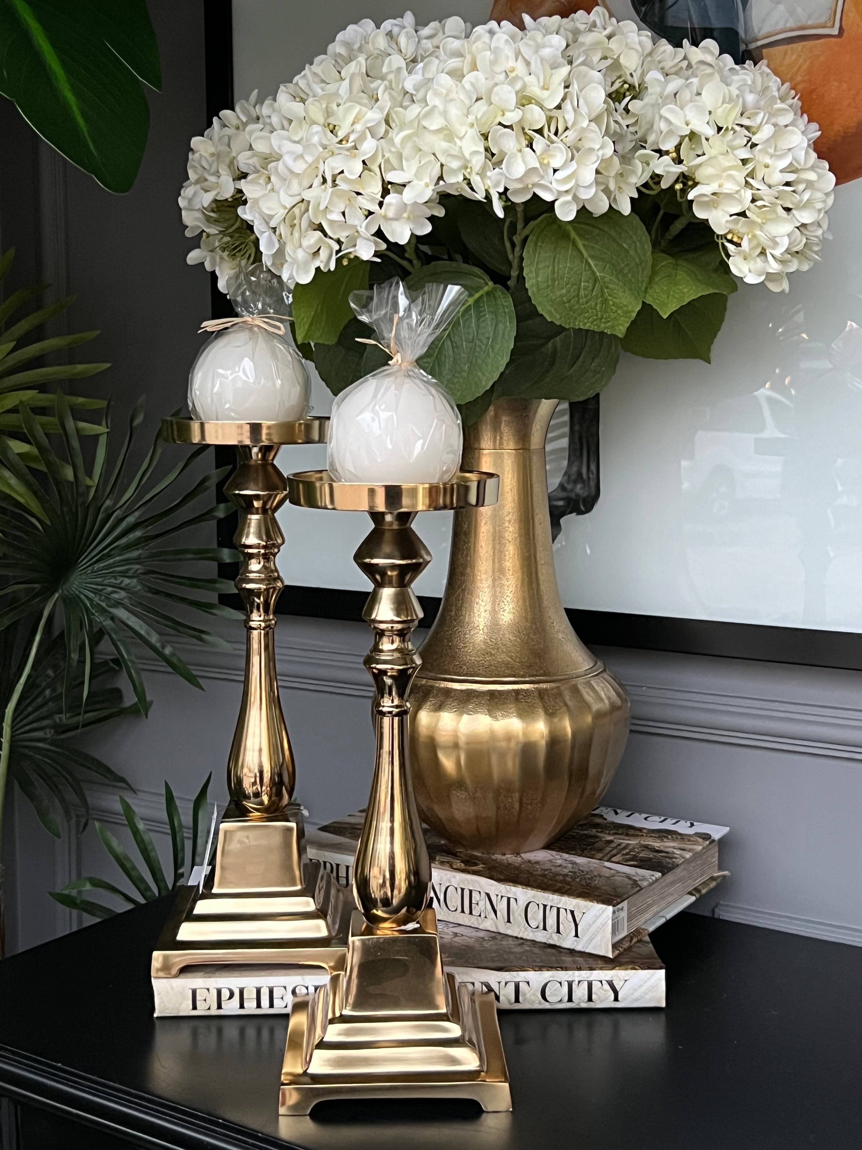 Döküm Lux Şamdan 39 cm 2 li