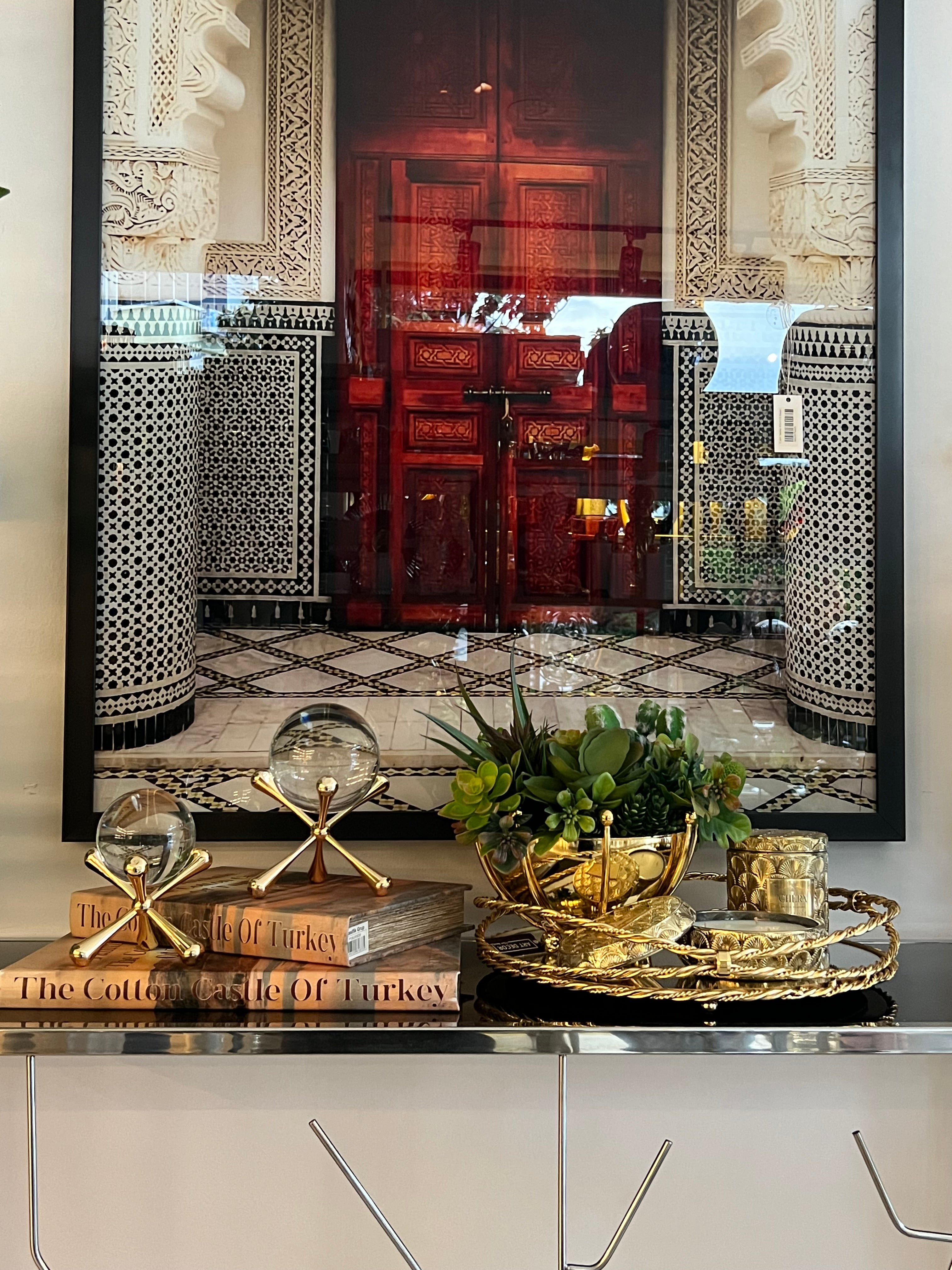 Yuvarlak Gold Katlı Burgu Tepsi