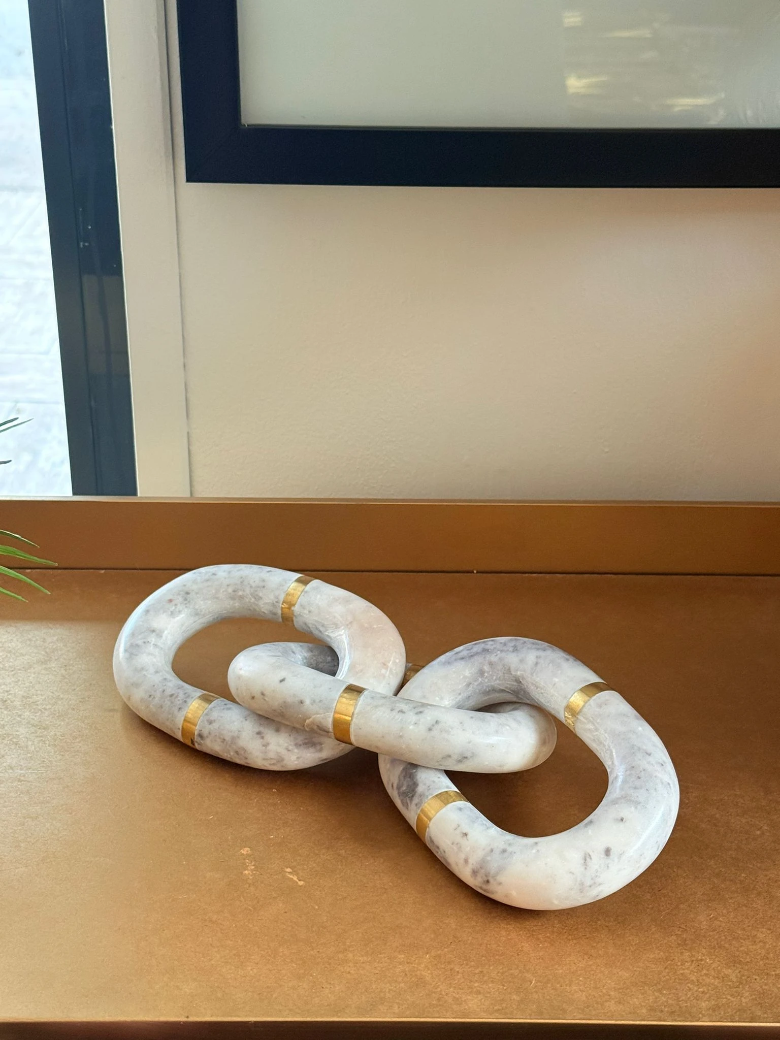 Mermer Gold Detaylı Zincir