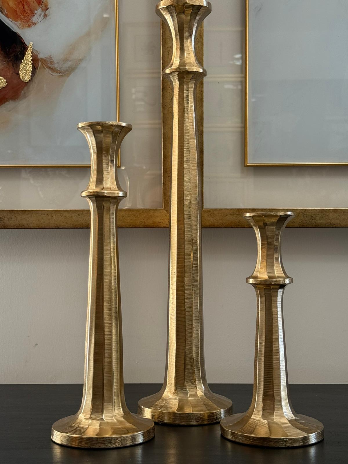 İthal Döküm Mumluk Gold 3lü