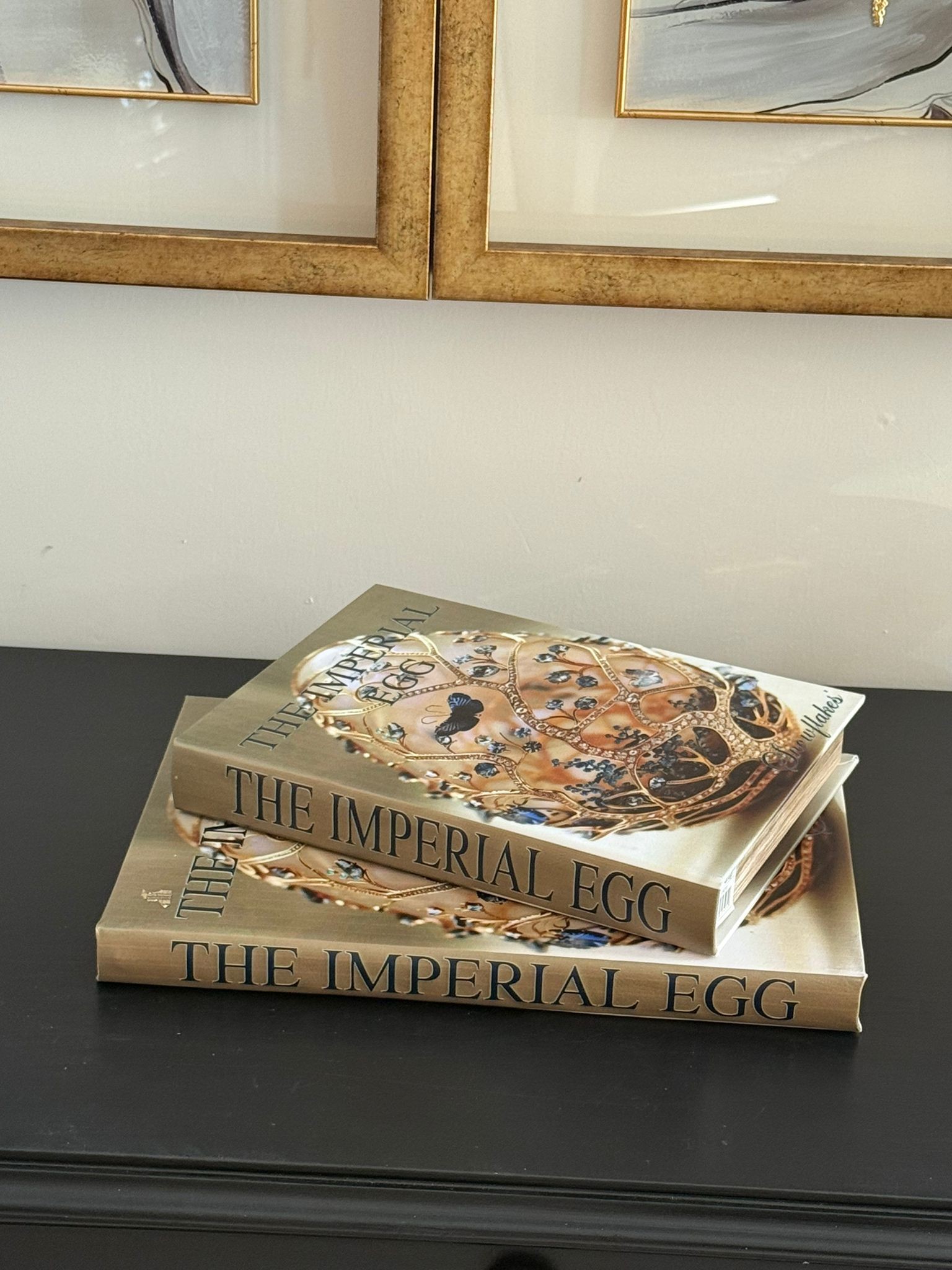 Kitap Kutu Deri Kaplı The İmperial Egg 2li 