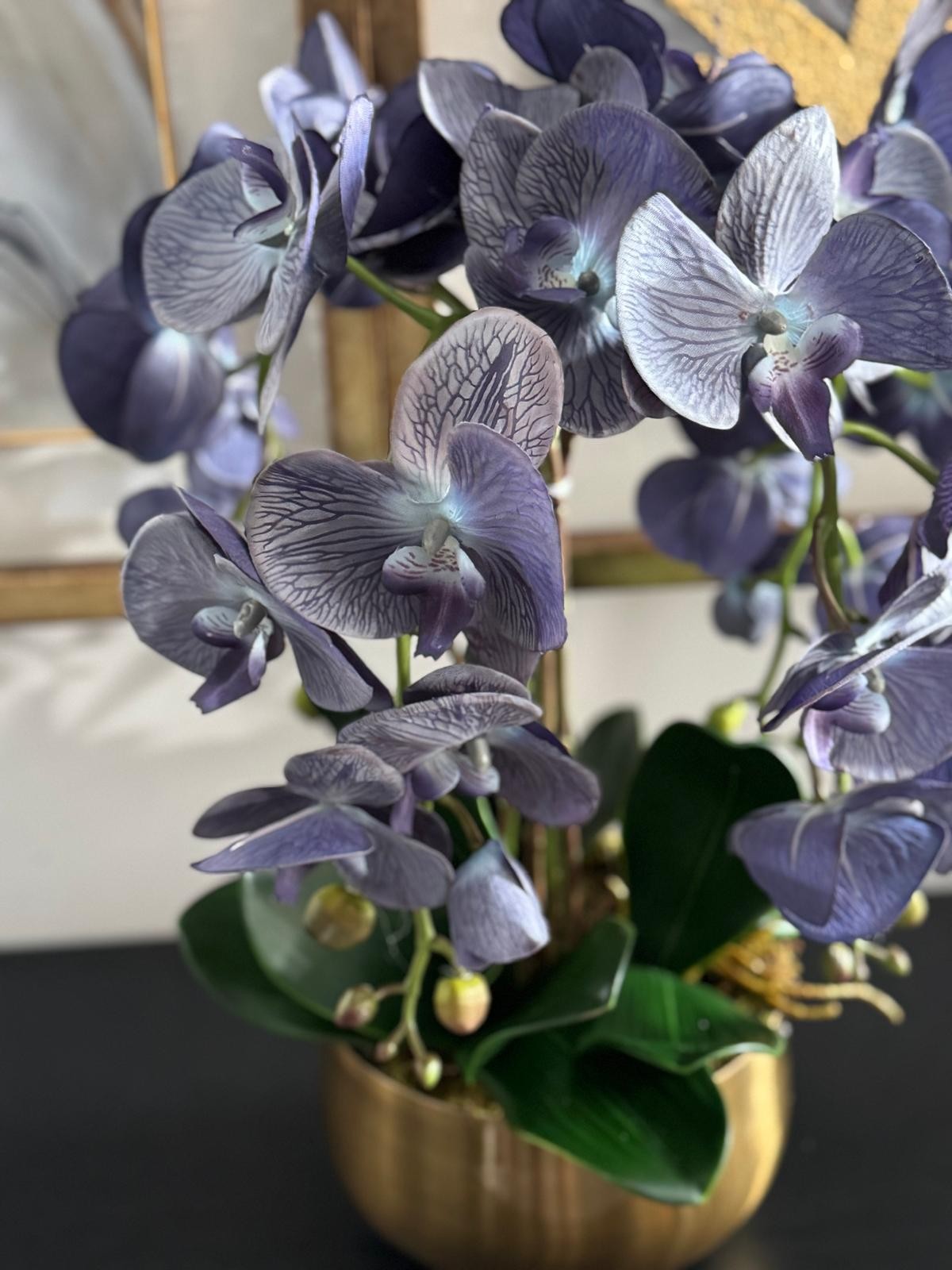 Japon Eskitme Vazoda 4 Dal Luxury Islak Orkide Aranjmanı 