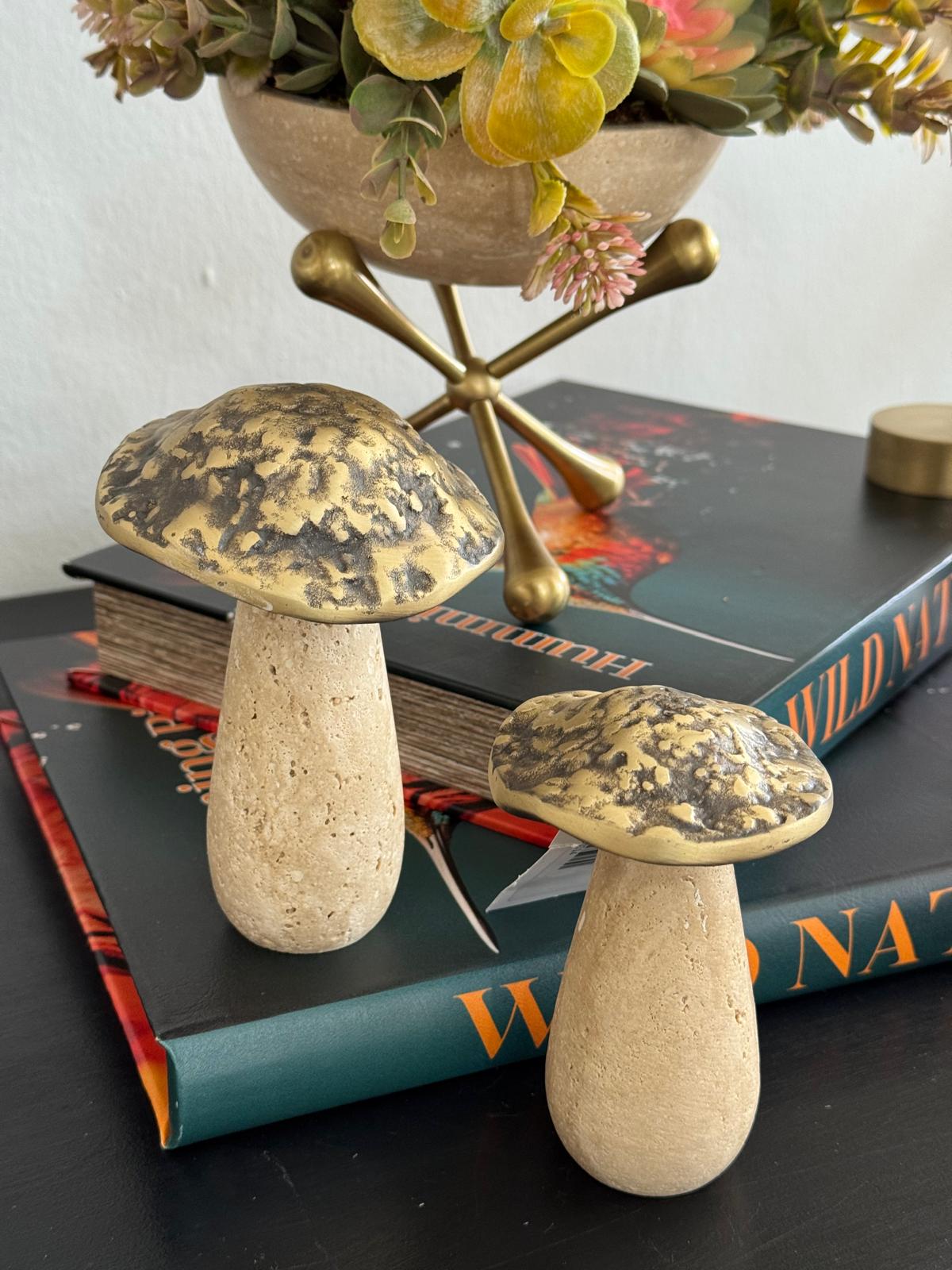 Eskitme Molekül Ayaklı Traverten Sukulent Çiçek Aranjmanı