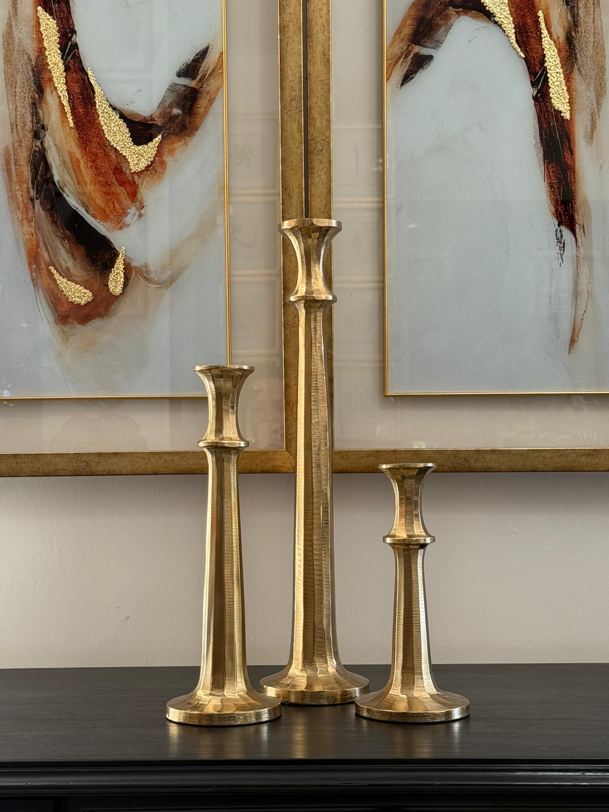 İthal Döküm Mumluk Gold 3lü