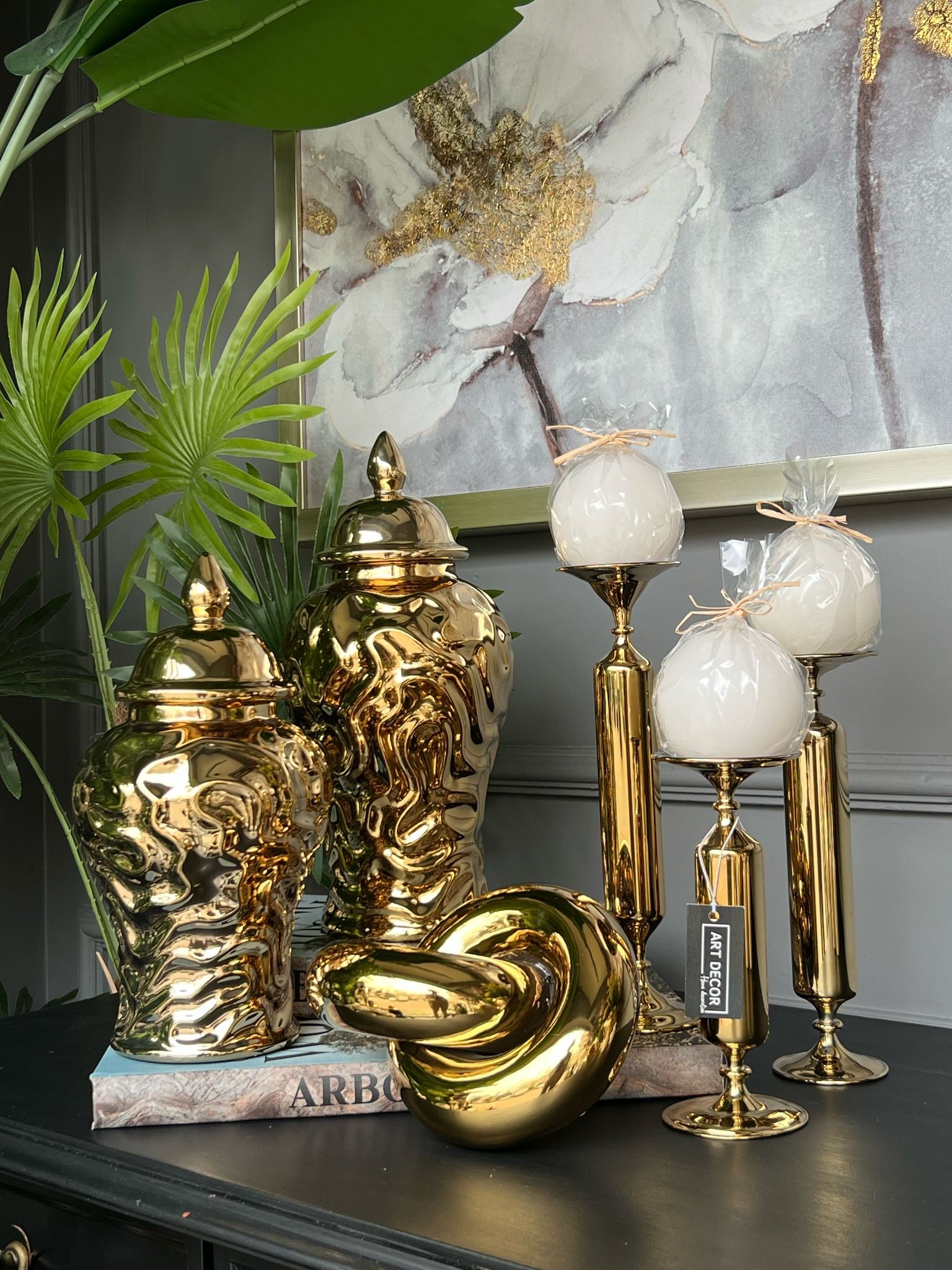 Gold Cam Dekoratif Zincir 