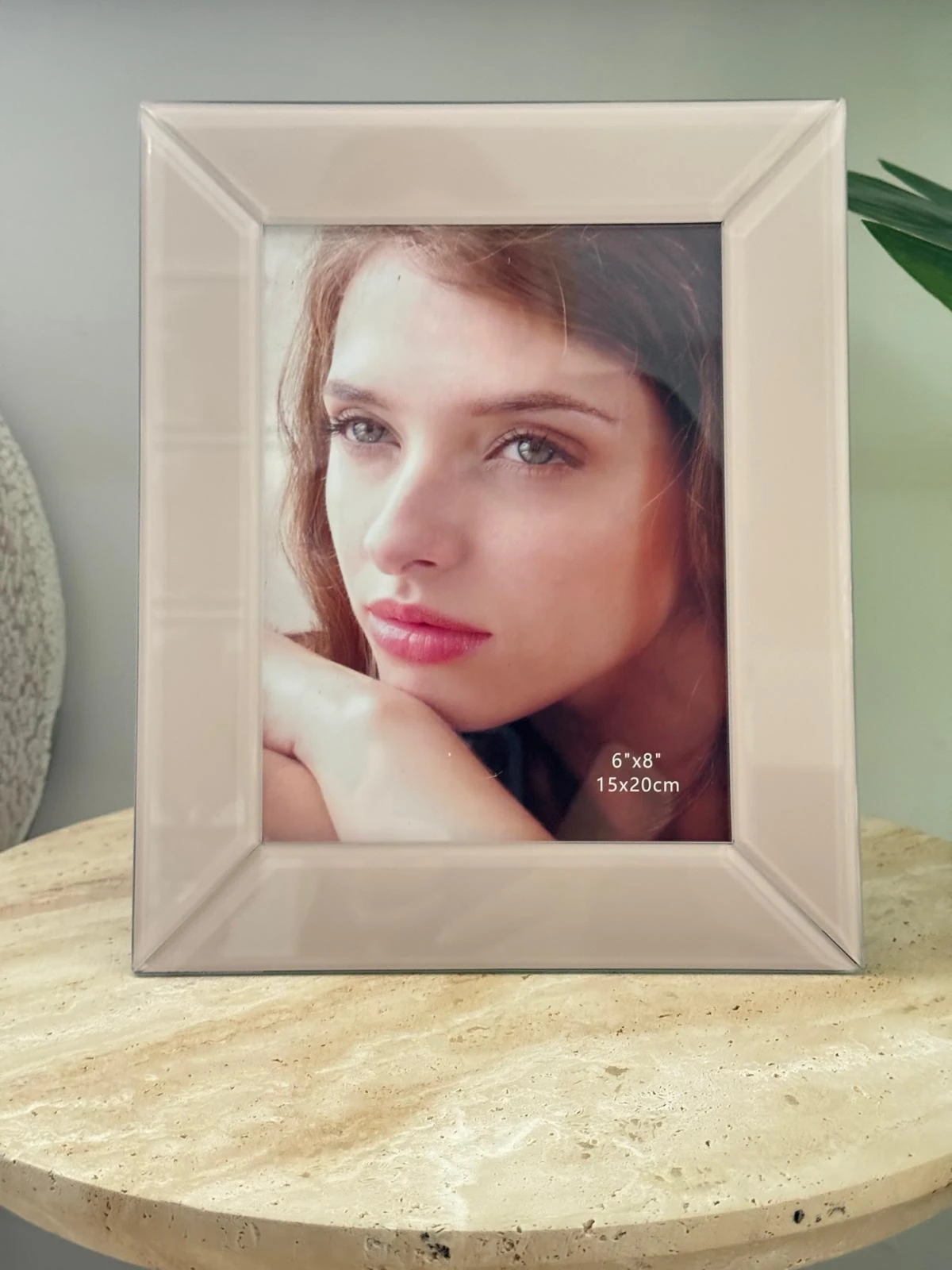 İthal Cam Çerçeve Krem 6*8inç