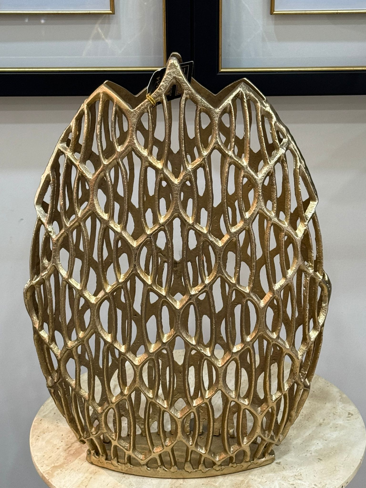 Döküm Gold Vazo 46*32cm