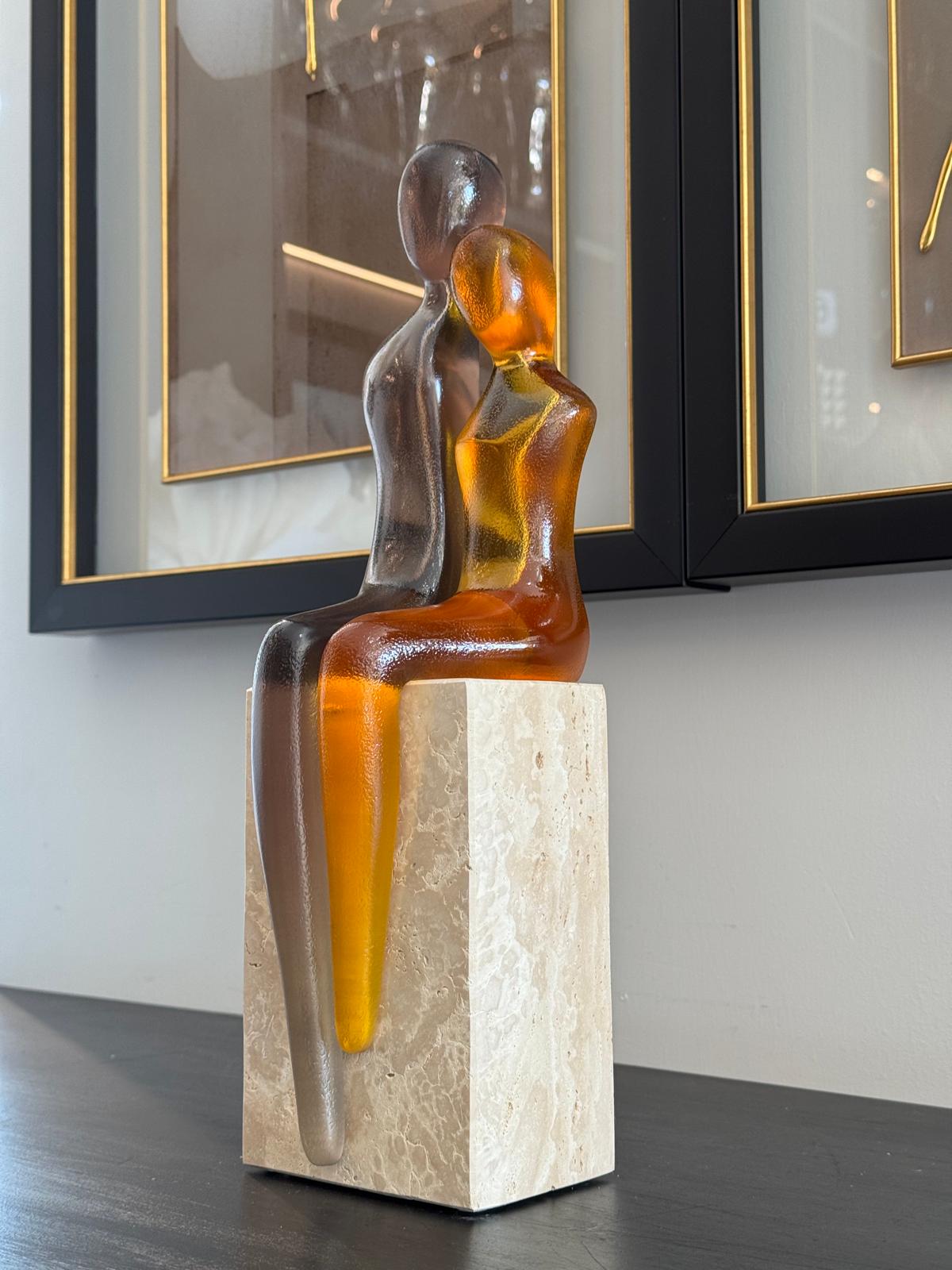 Traverten Kaideli Reçine Love Dekor