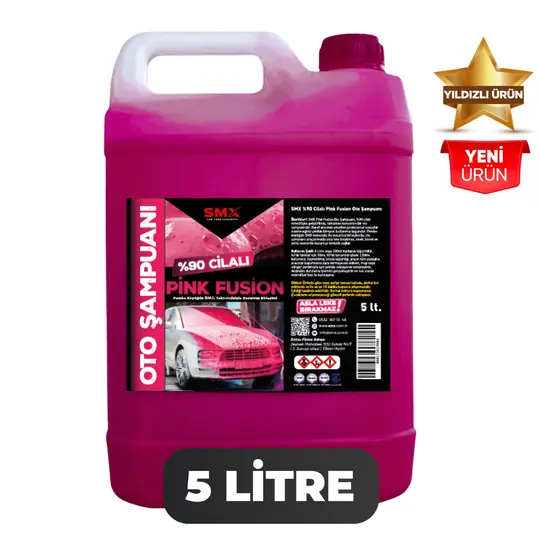 SMX SMX %90 cilalı Pink Fusion Oto Şampuanı 5 lt