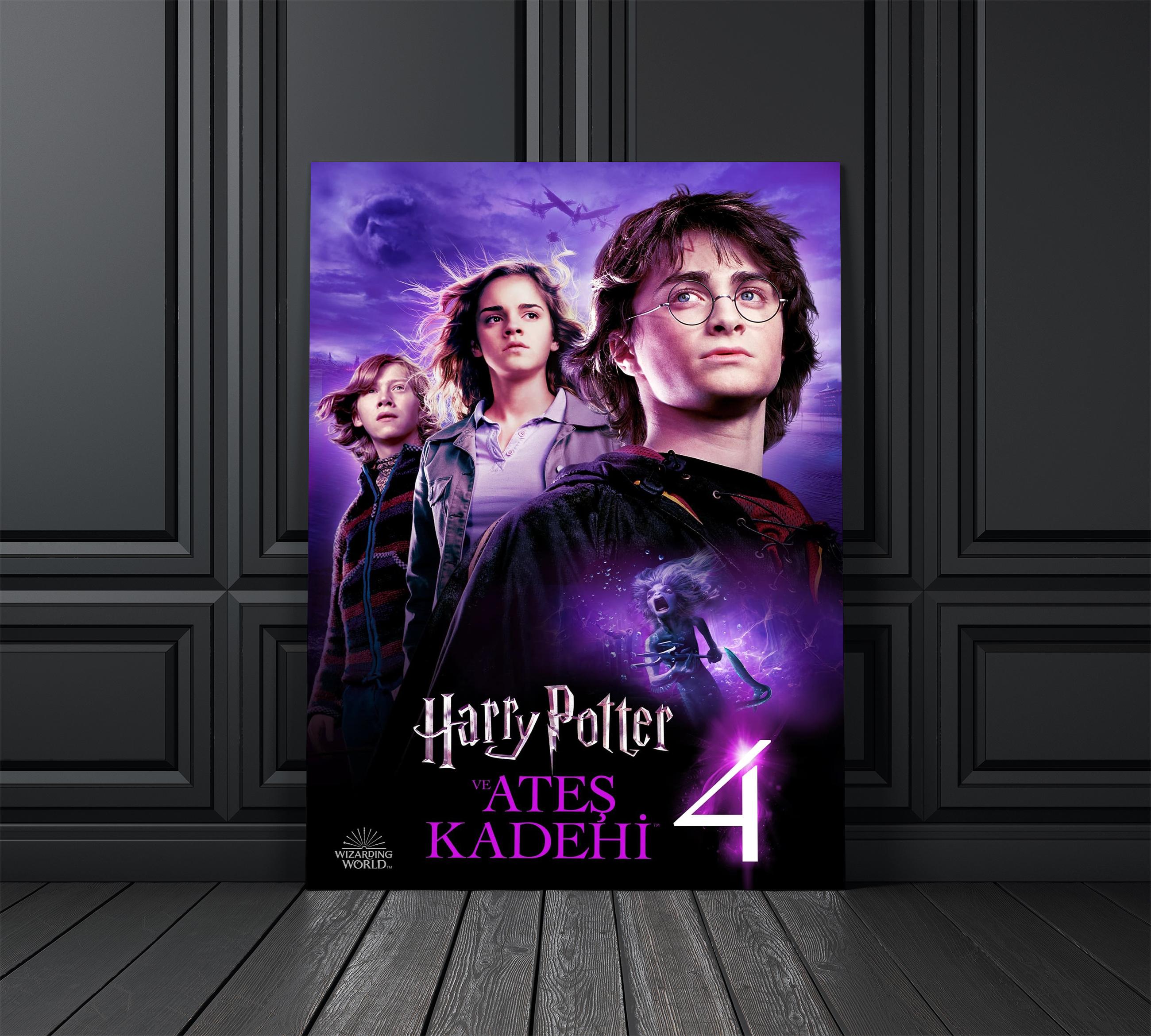 Harry Potter 4 Film Afişi Cam Tablo