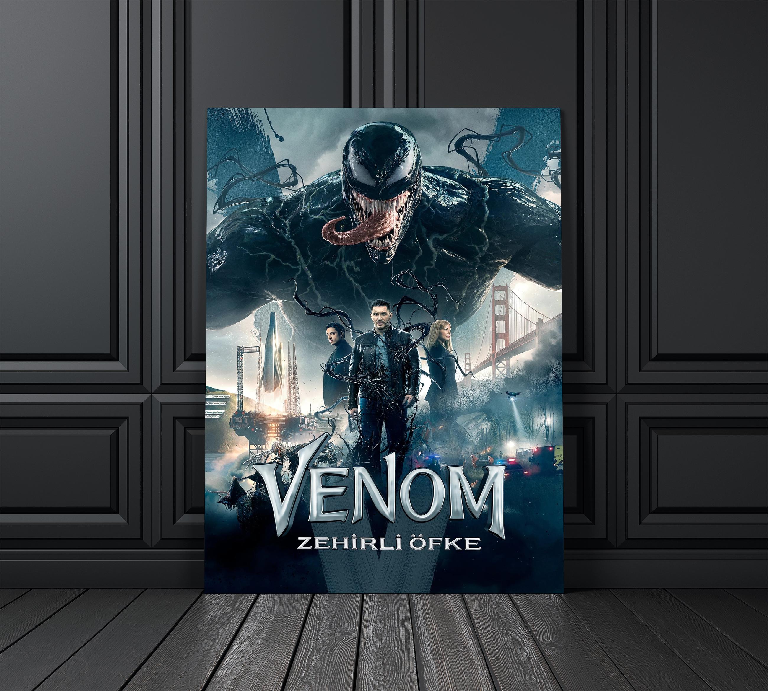 Venom Film Afişi Cam Tablo